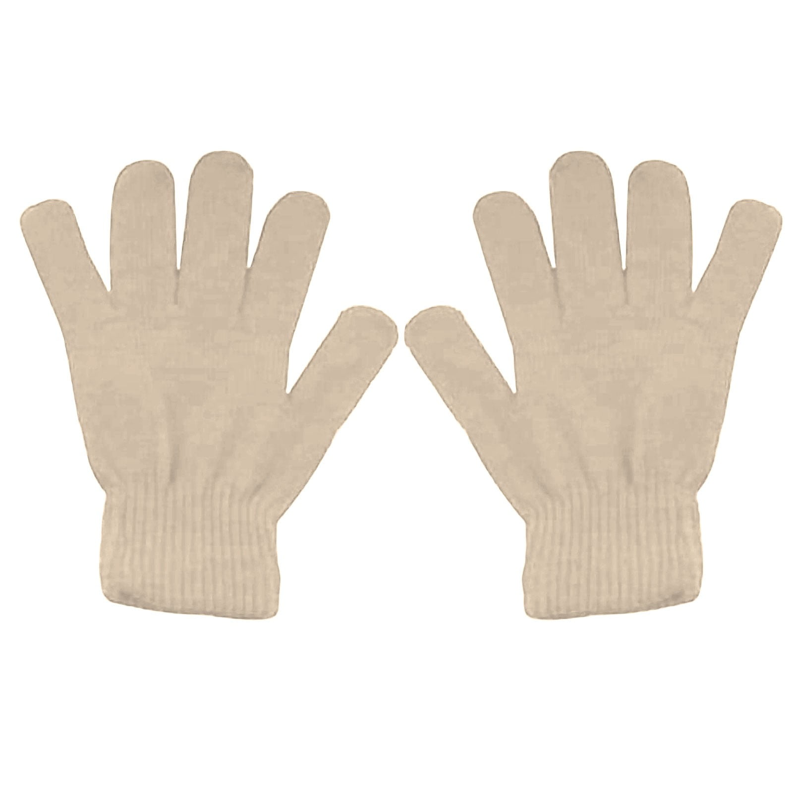 LGCASL Clearance! Winter Gloves Warm Strecty Knit Gloves for Men Women- Dark Gray One Size Khaki - Image 1