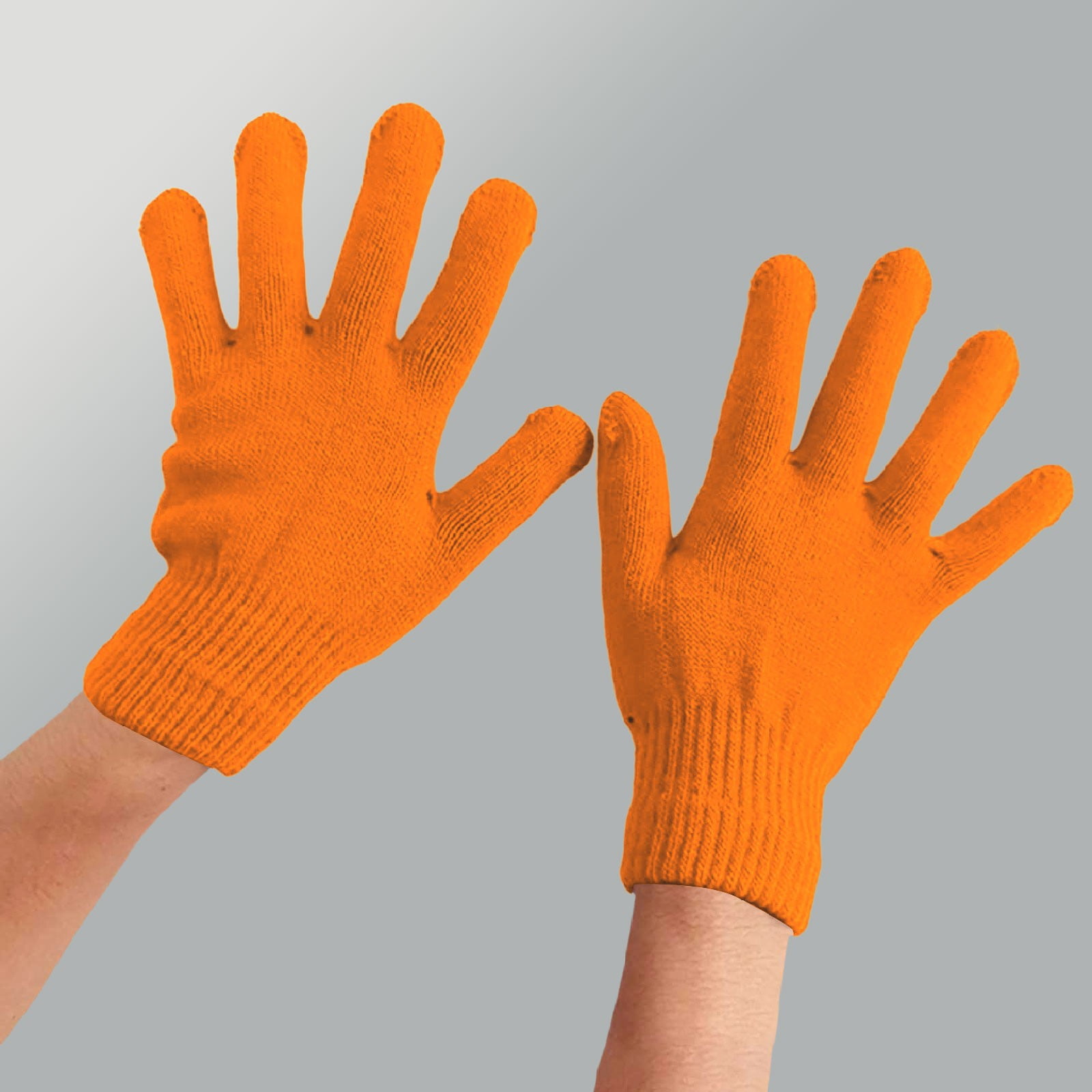 LGCASL Clearance! Winter Gloves Warm Strecty Knit Gloves for Men Women- Dark Gray One Size Orange - Image 2
