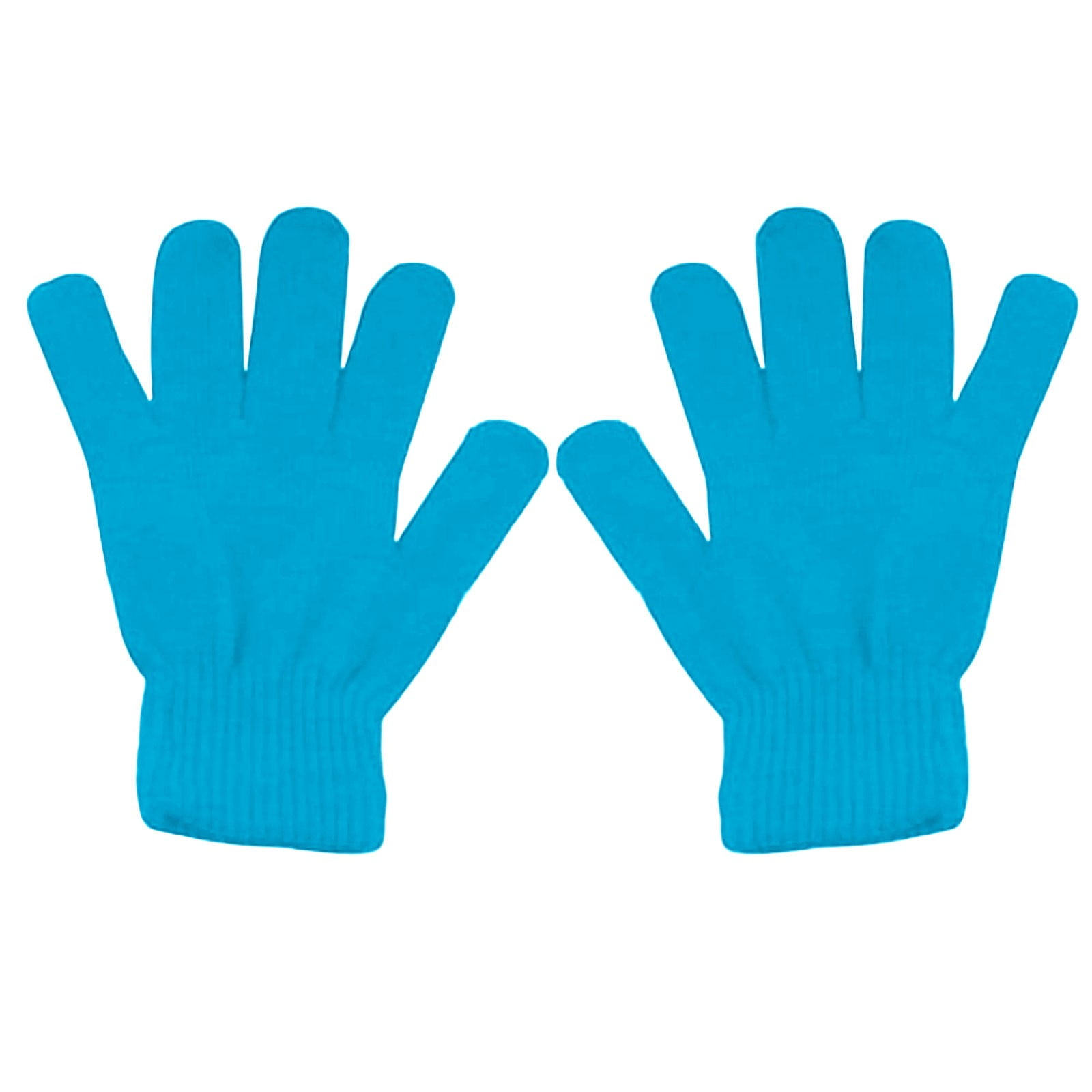 LGCASL Clearance! Winter Gloves Warm Strecty Knit Gloves for Men Women- Dark Gray One Size Sky Blue - Image 1