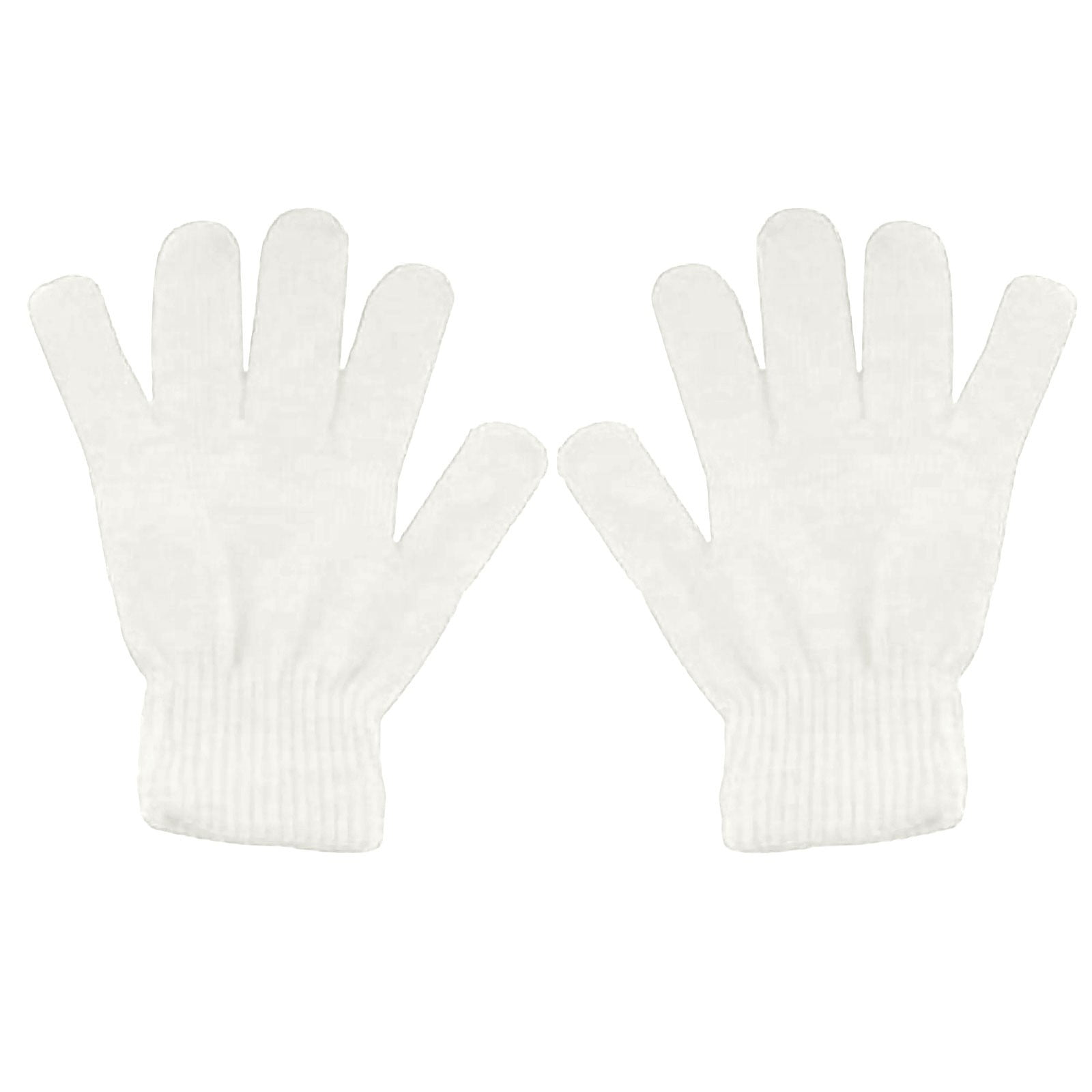 LGCASL Clearance! Winter Gloves Warm Strecty Knit Gloves for Men Women- Dark Gray One Size White - Image 1