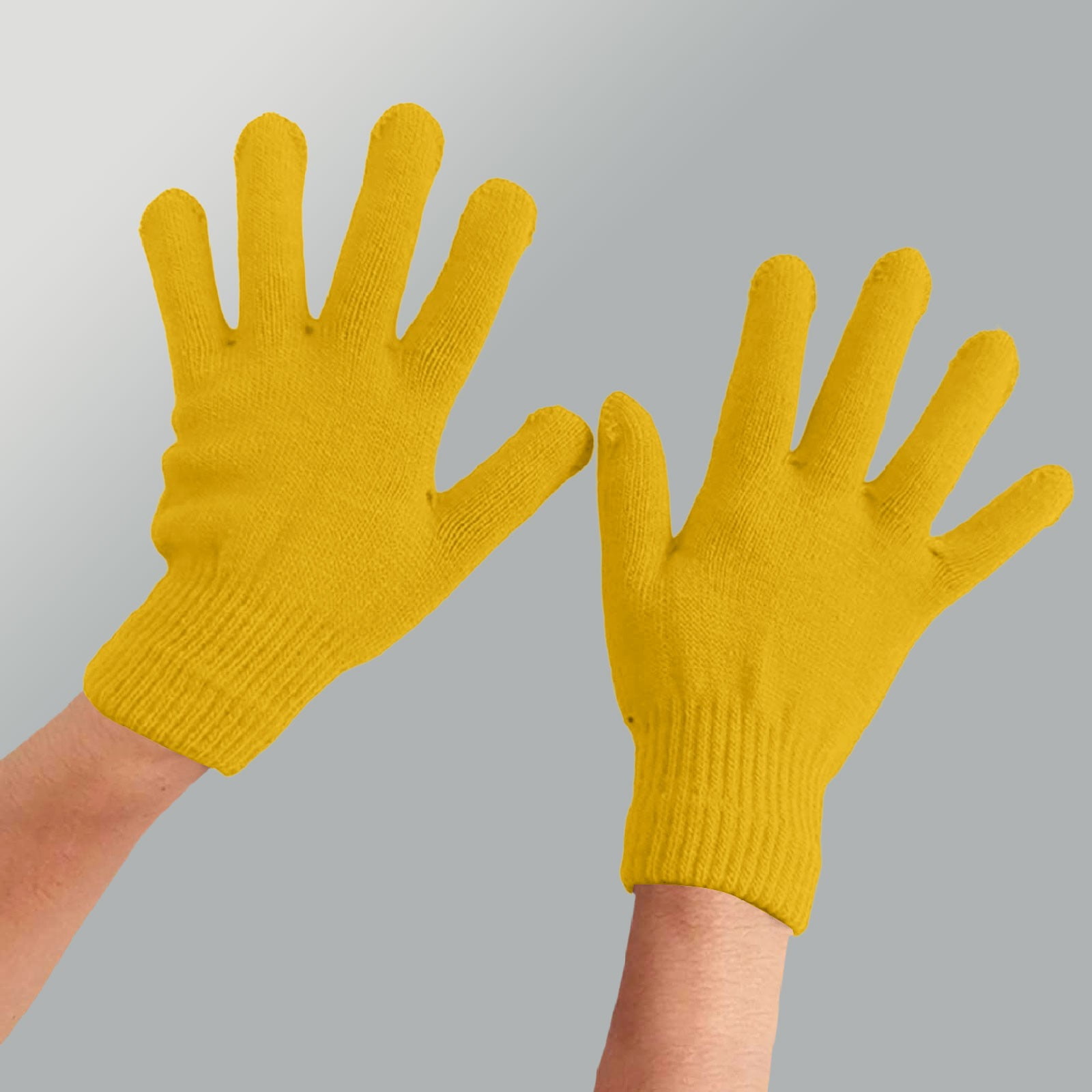 LGCASL Clearance! Winter Gloves Warm Strecty Knit Gloves for Men Women- Dark Gray One Size Yellow - Image 2
