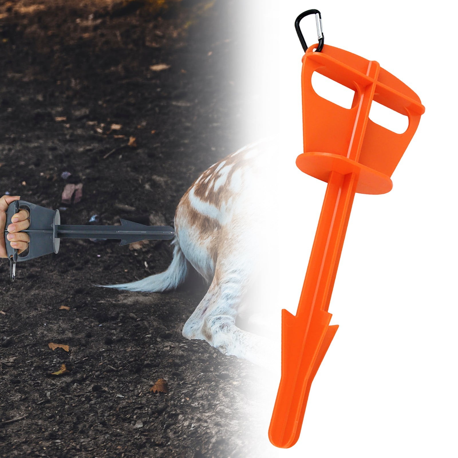LGCASL Clearance! Hunting Accessories Deer Large Animals Domestic Animals Anal Cleaning. Butt Game Dressing Tool for Deer Large Animal Anus Cleaning Hunting Tool- One Size Orange - Image 2