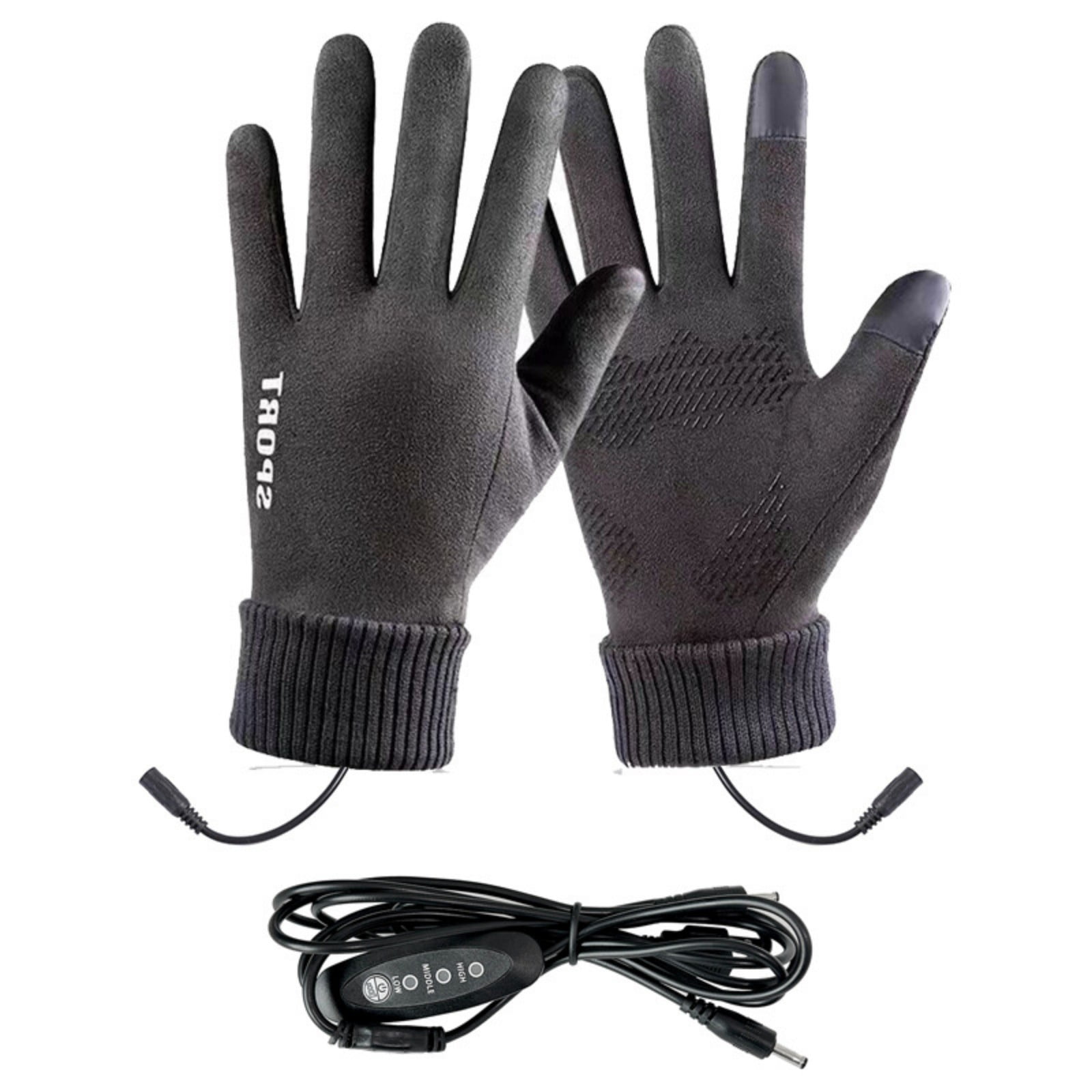LGCASL Clearance! Heated Gloves Heated Gloves for Men Women with 3 Heat Settings Touchscreen Warming Gloves for Climbing Hiking Cycling Camping- 26 Grey - Image 1