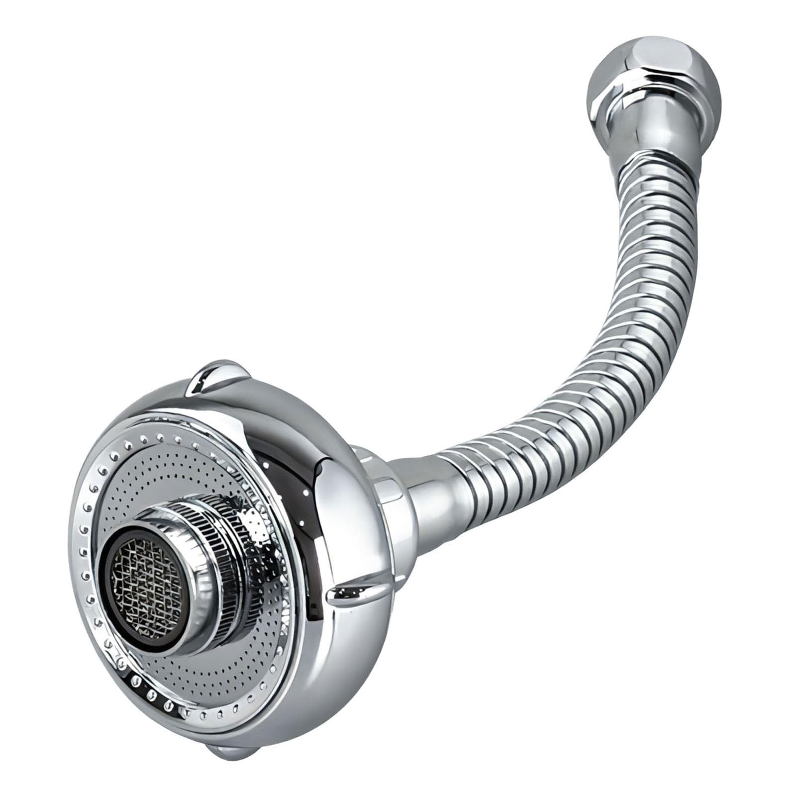 LGCASL Shaped 360° Swivel Kitchen Faucet Extender Anti Function Kitchen Faucet Sprayer Attachment Large Diameter Shower Head Water Saving 8 Inch 20 6 6cm Silver - Image 1