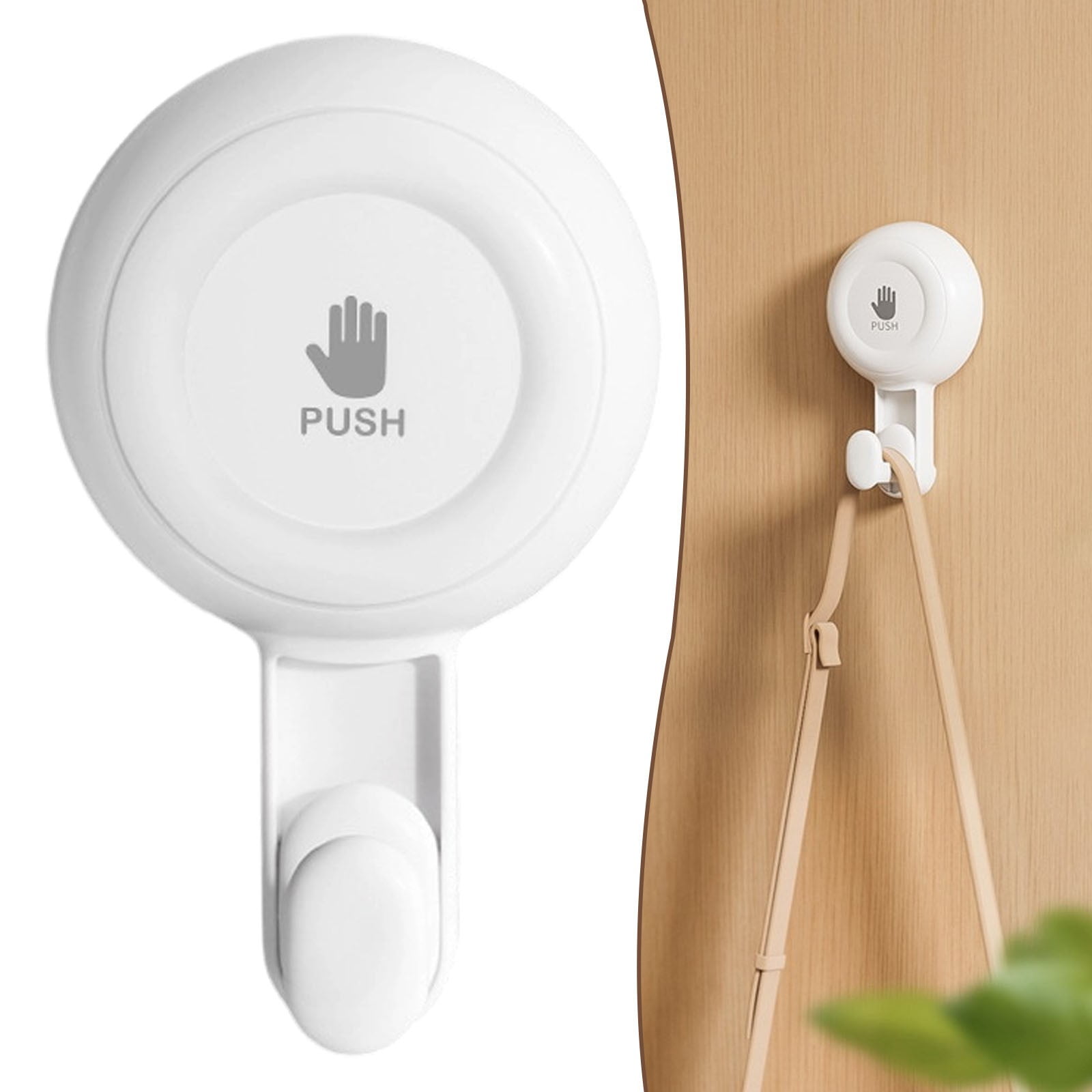 LGCASL Vacuum Rotary Suction Cup Hook Vacuum Suction Cup Hook No Drill Rotating Single Hook Wall Hanger for Kitchen/Bathroom Removable Damage Free Holder 6.8*11.1cm A - Image 2