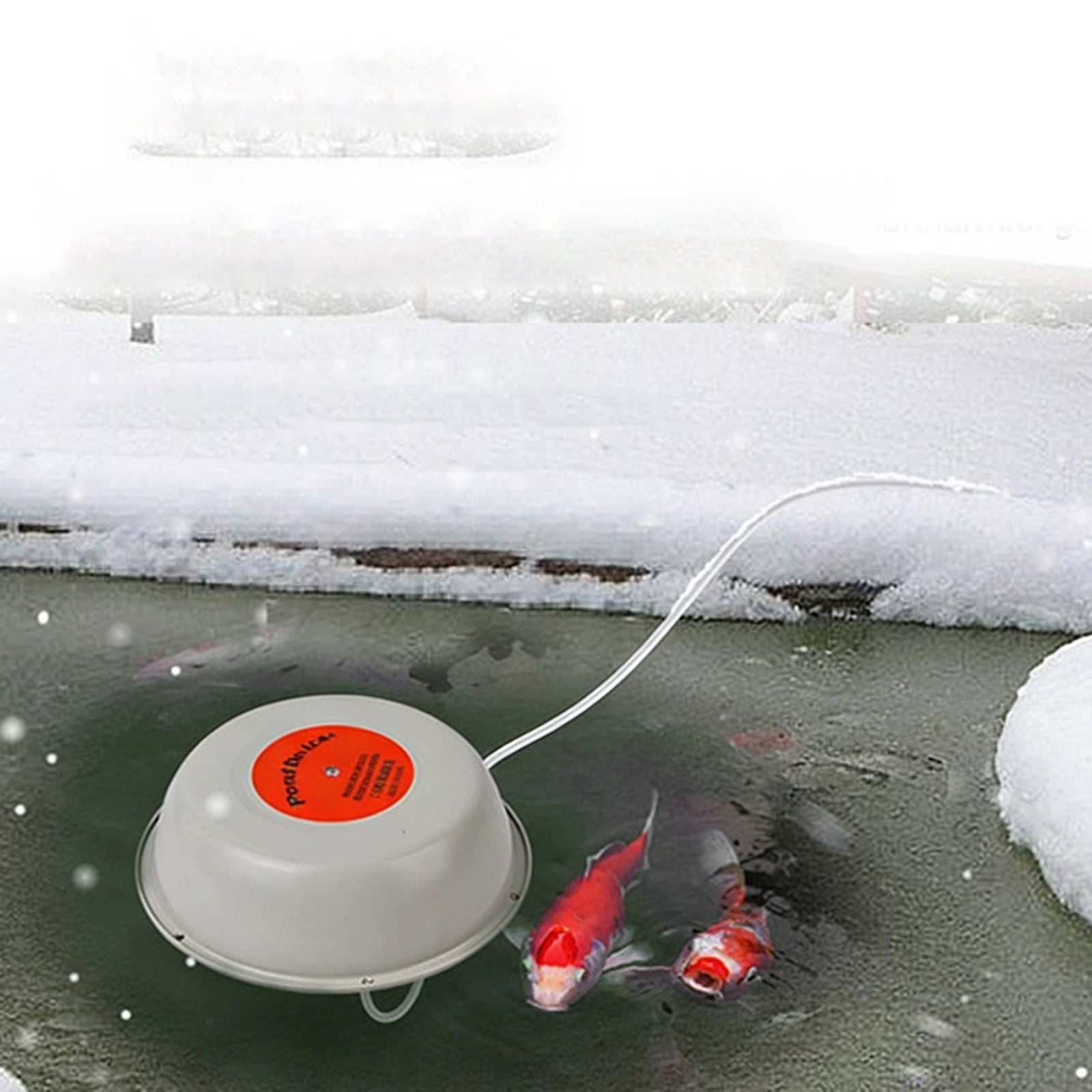 LGCASL Clearance! 1000W Floating Pond Heater Thermostatic Outdoor Fish Pond De Icer with Auto Heating & Shut Off Function Aluminum Tank Water Heater Deicer with 10Ft Power Cor- One Size A - Image 4
