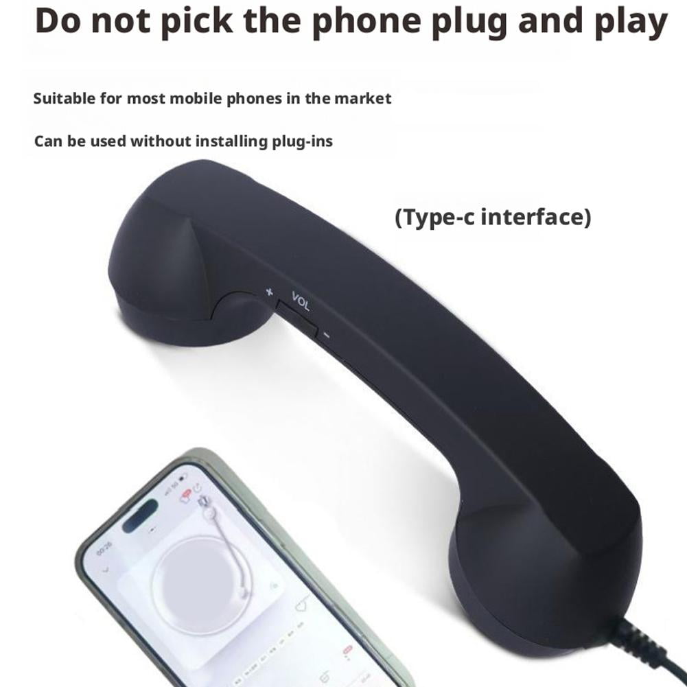 Phone Retro Handset, Phone Retro Phone Handset, 2026 New Bluetooth Retrophone, Vintage Telephone to Landline Adapter White - Image 4