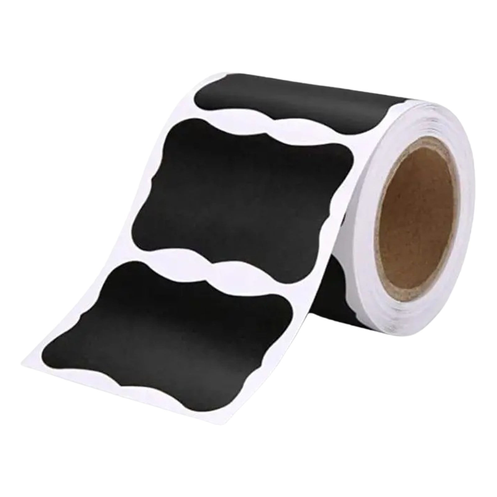 LGCASL Black Label Pieces Reusable Chalkboard Sticker 150 Erasable Jam Decorating Jars for Sticker Labels Jars Removable Chalkboard & Stationery 2ml 5*3cm Black - Image 1