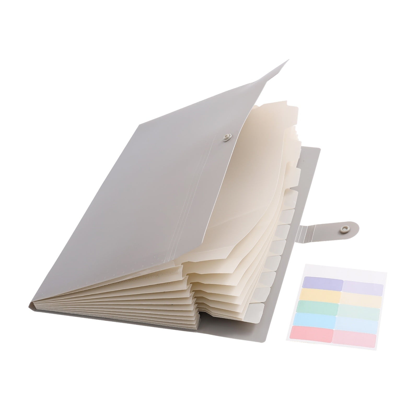 LGCASL Expanding File Organizer with 8/12 Pockets Accordion File Folders with Labels Portable Document Paper Bill Receipt Organizer Home College Schǒ-ǒl Letter Size eight A - Image 2