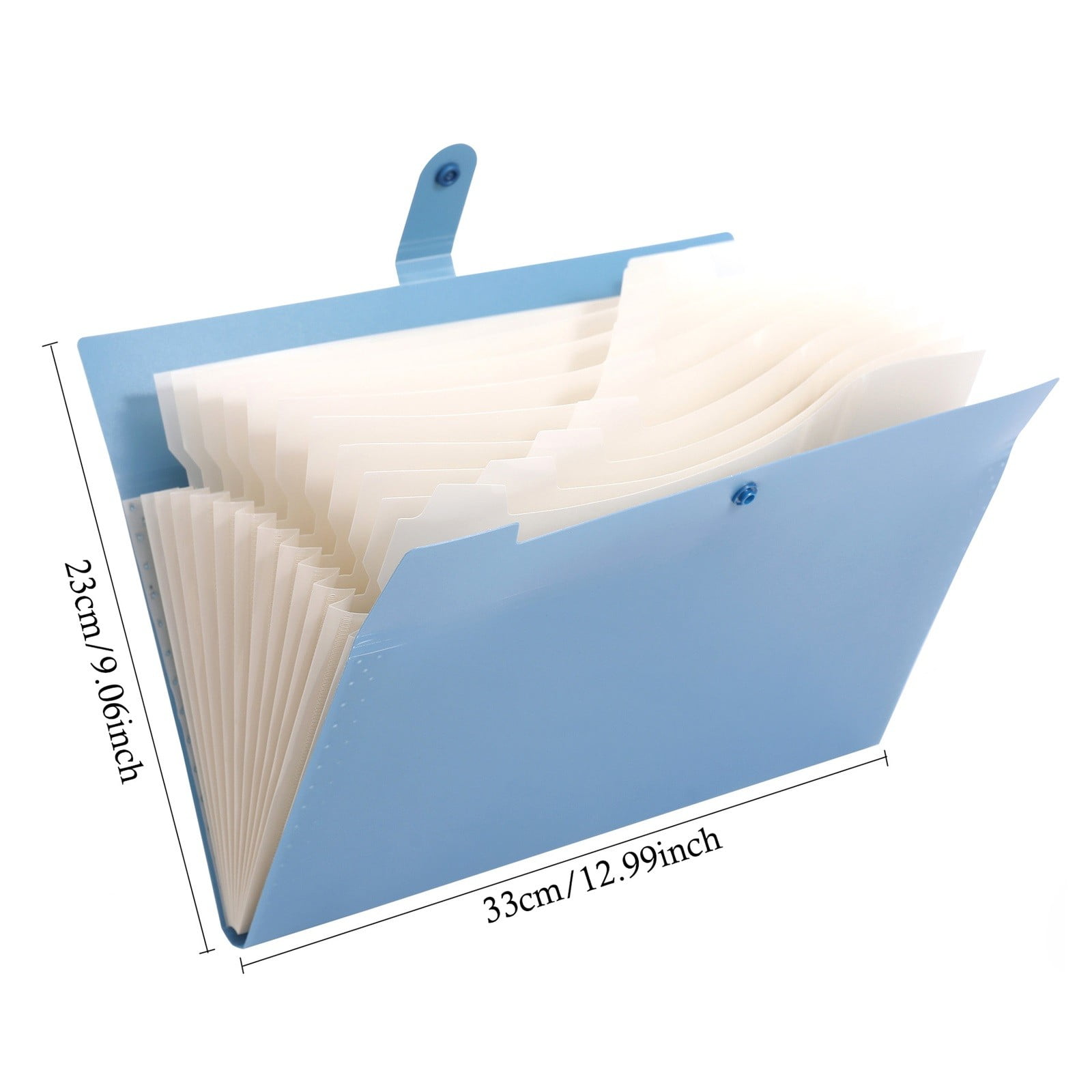 LGCASL Expanding File Organizer with 8/12 Pockets Accordion File Folders with Labels Portable Document Paper Bill Receipt Organizer Home College Schǒ-ǒl Letter Size eight B - Image 3