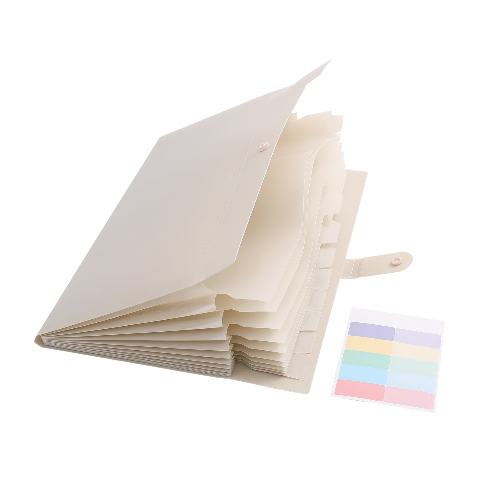 LGCASL Expanding File Organizer with 8/12 Pockets Accordion File Folders with Labels Portable Document Paper Bill Receipt Organizer Home College Schǒ-ǒl Letter Size twelve B - Image 2