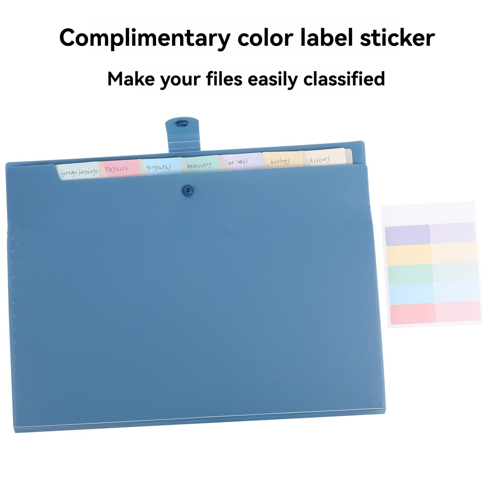 LGCASL Expanding File Organizer with 8/12 Pockets Accordion File Folders with Labels Portable Document Paper Bill Receipt Organizer Home College Schǒ-ǒl Letter Size eight C - Image 8