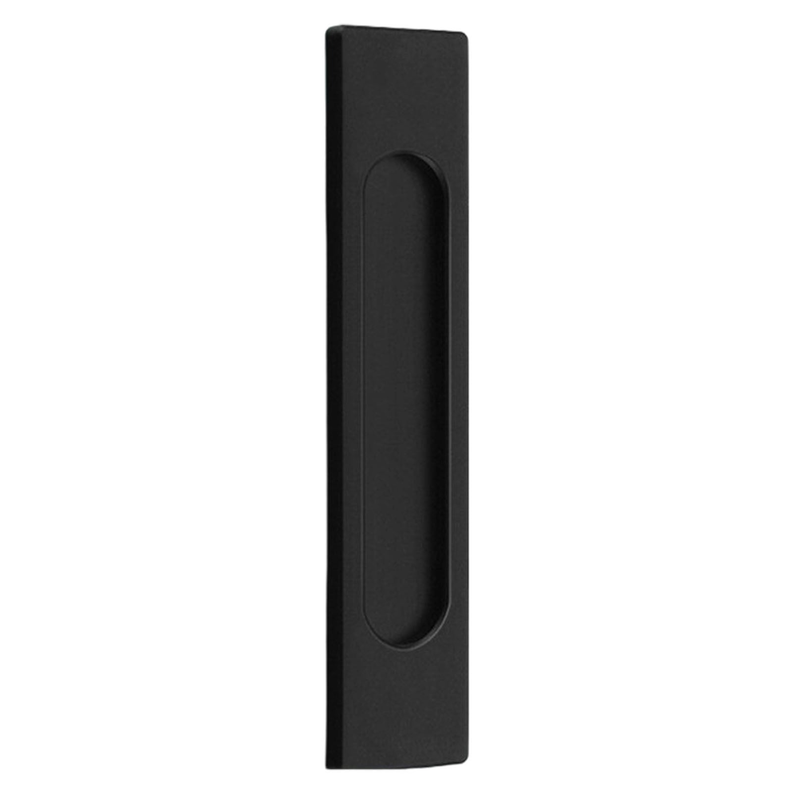 LGCASL No-Drill Sliding Door Handle, Square Matte Black Stick Sliding Door Pulls Aluminum Alloy Flush Pull Punch Free Handle for Sliding Door Cabinets Barn Doors M - Image 3