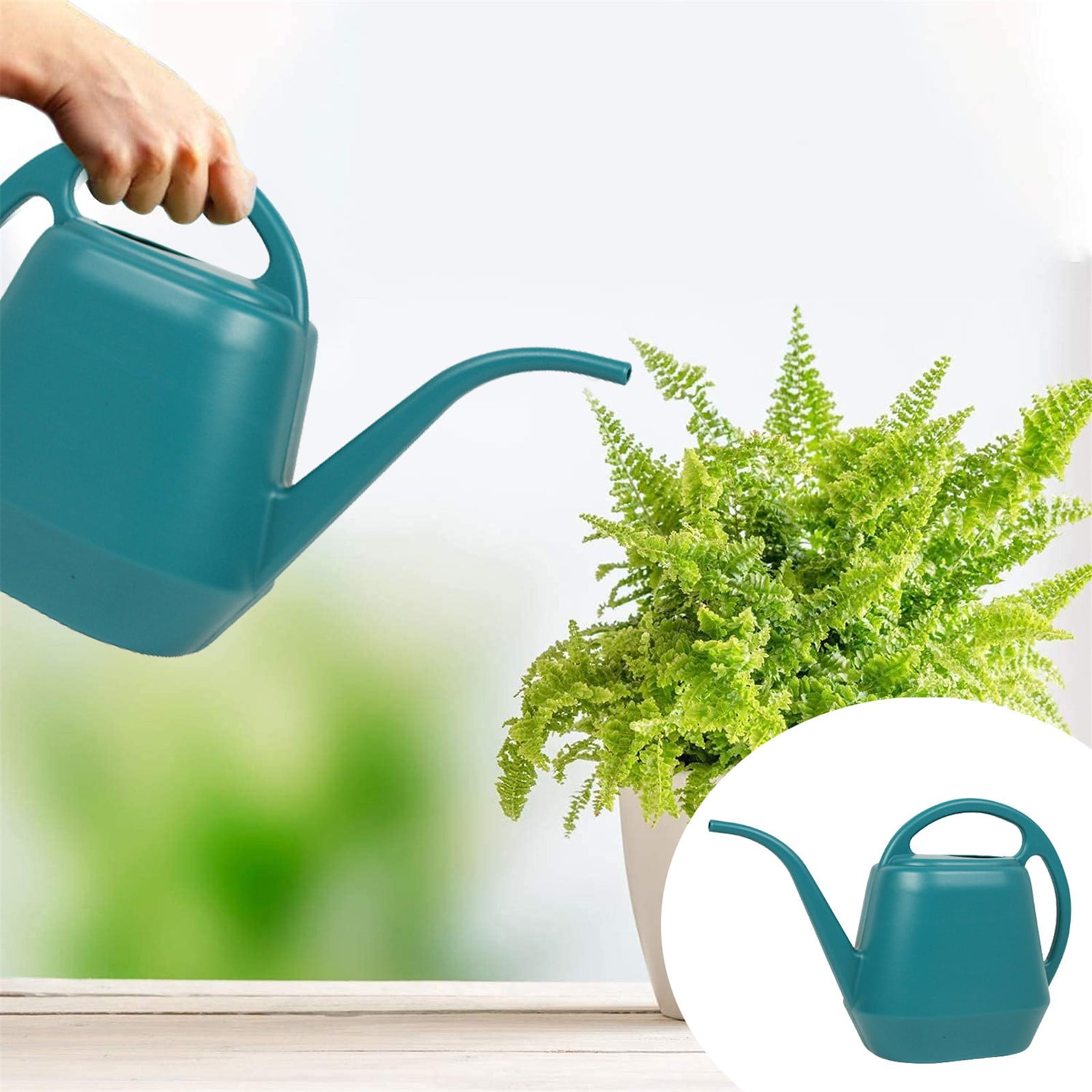 LGCASL Pot Watering Jug Small Plant Indoor Watering Plant Indoor Watering Jug Long Spout Watering Jug Watering Garden Pot Household Watering Jug Watering Garden Kettle （2L） Navy - Image 2