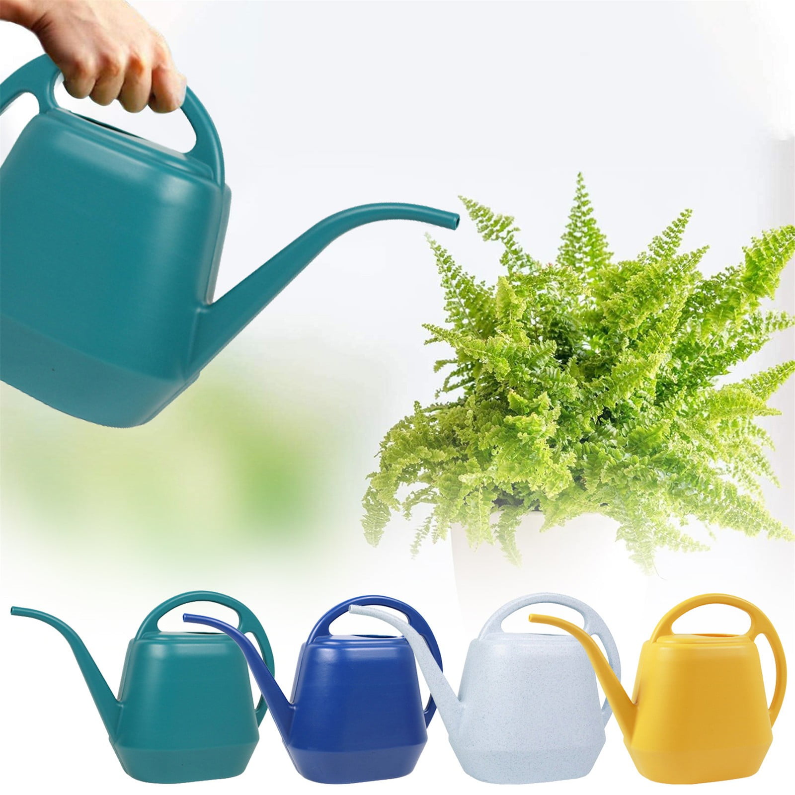 LGCASL Pot Watering Jug Small Plant Indoor Watering Plant Indoor Watering Jug Long Spout Watering Jug Watering Garden Pot Household Watering Jug Watering Garden Kettle （2L） Yellow - Image 1