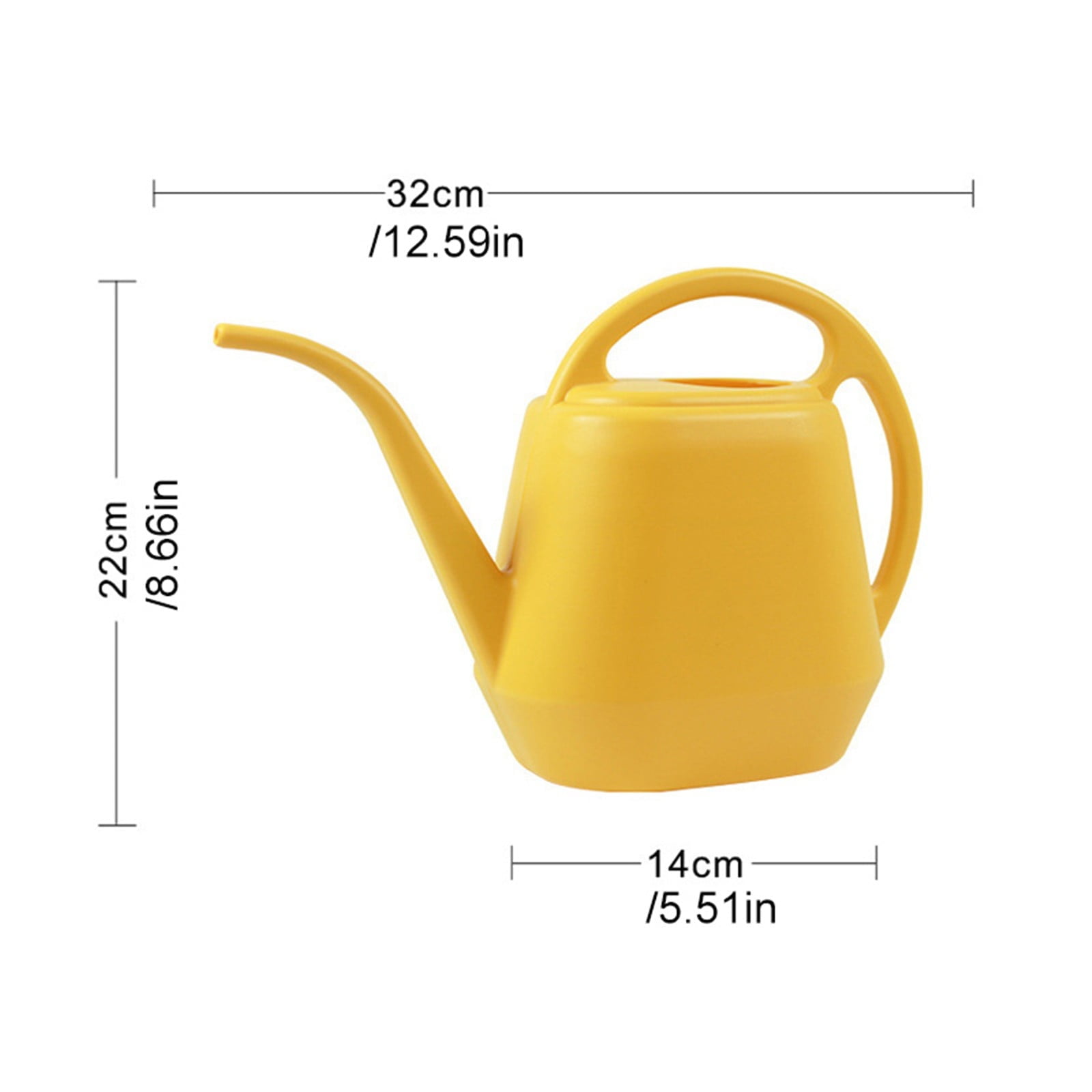 LGCASL Pot Watering Jug Small Plant Indoor Watering Plant Indoor Watering Jug Long Spout Watering Jug Watering Garden Pot Household Watering Jug Watering Garden Kettle （2L） Yellow - Image 4