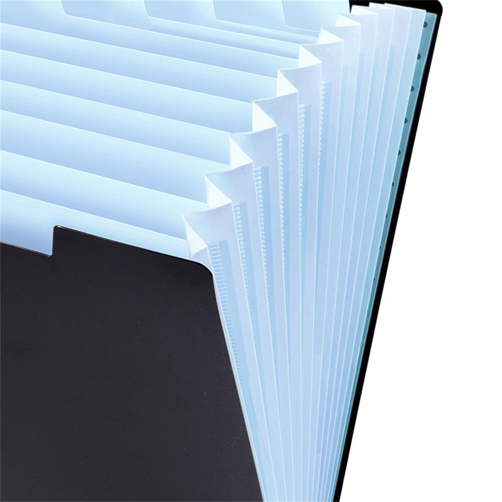 LGCASL Accordion File Organizer Expanding File Folder with 12 Pockets Portable Receipt Paper Bill Document Organizer Letter/ Size Filing Folder Schǒ-ǒl Black C - Image 6