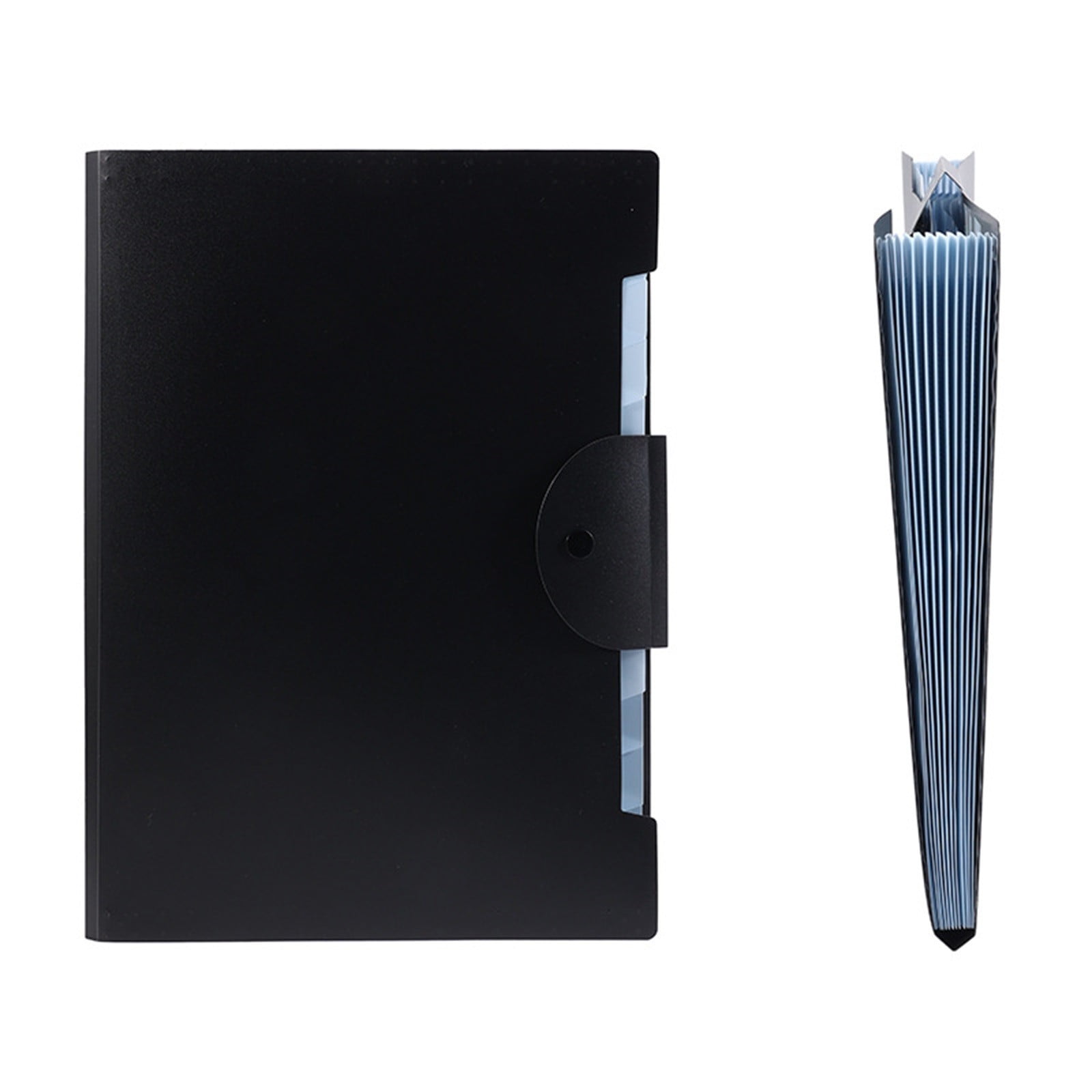 LGCASL Accordion File Organizer Expanding File Folder with 12 Pockets Portable Receipt Paper Bill Document Organizer Letter/ Size Filing Folder Schǒ-ǒl Black F - Image 5