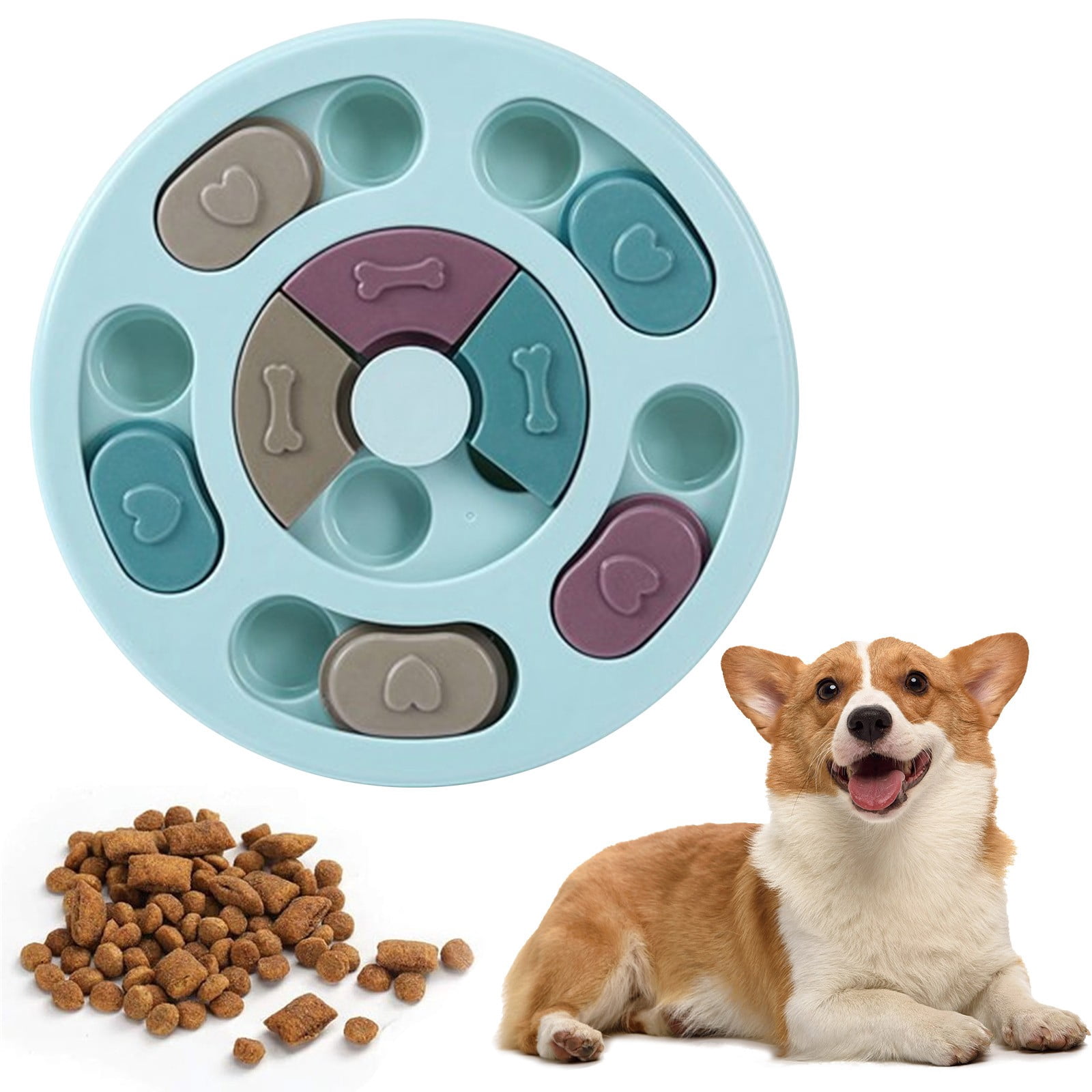 LGCASL Dog Brain-Boosting Food Feeder (Green), Dog Puzzles Dogs Foodes Puzzle Feeder Toys for Iq Training & Mental Enrichment Dog Puzzle, Green Blue - Image 2