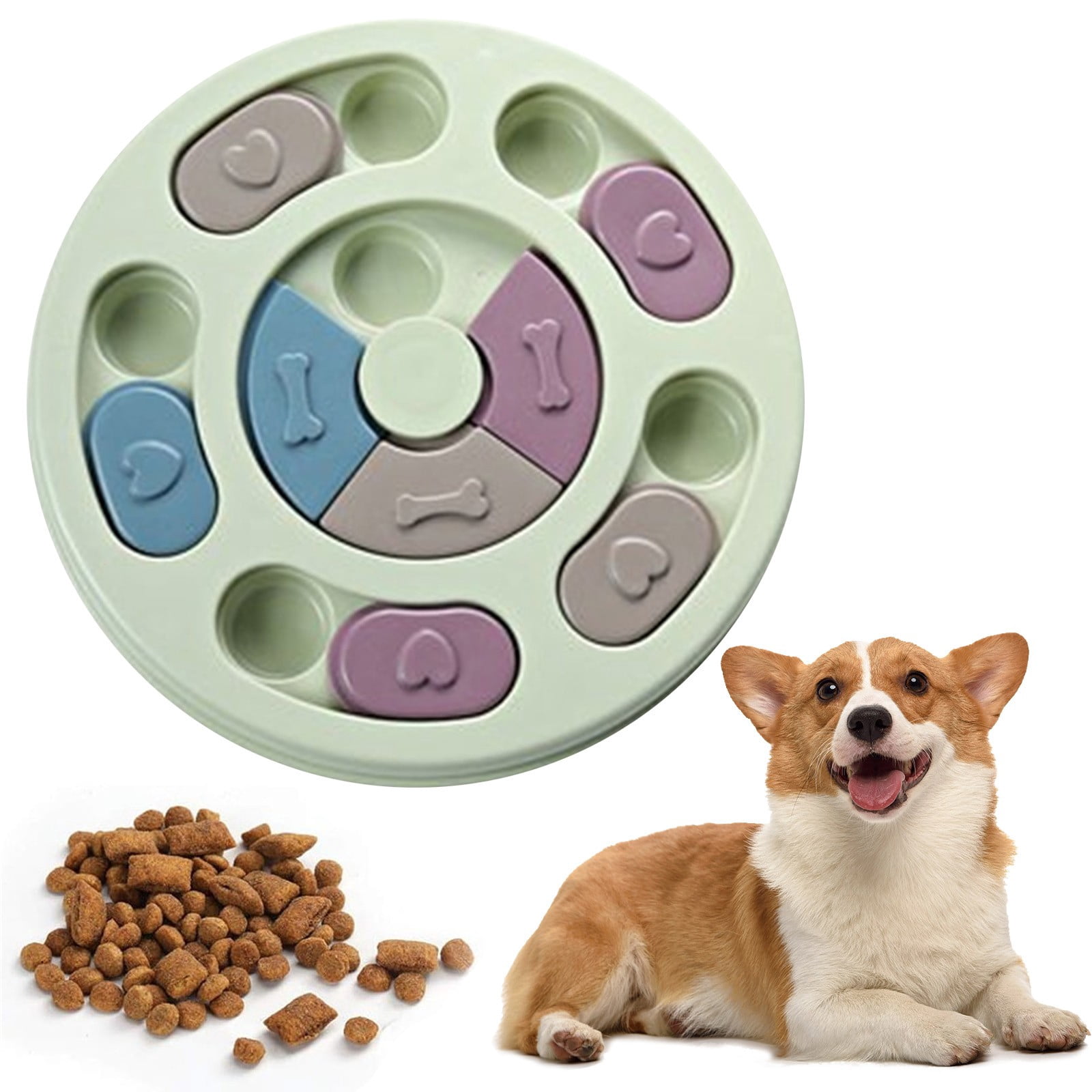 LGCASL Dog Brain-Boosting Food Feeder (Green), Dog Puzzles Dogs Foodes Puzzle Feeder Toys for Iq Training & Mental Enrichment Dog Puzzle Green - Image 2