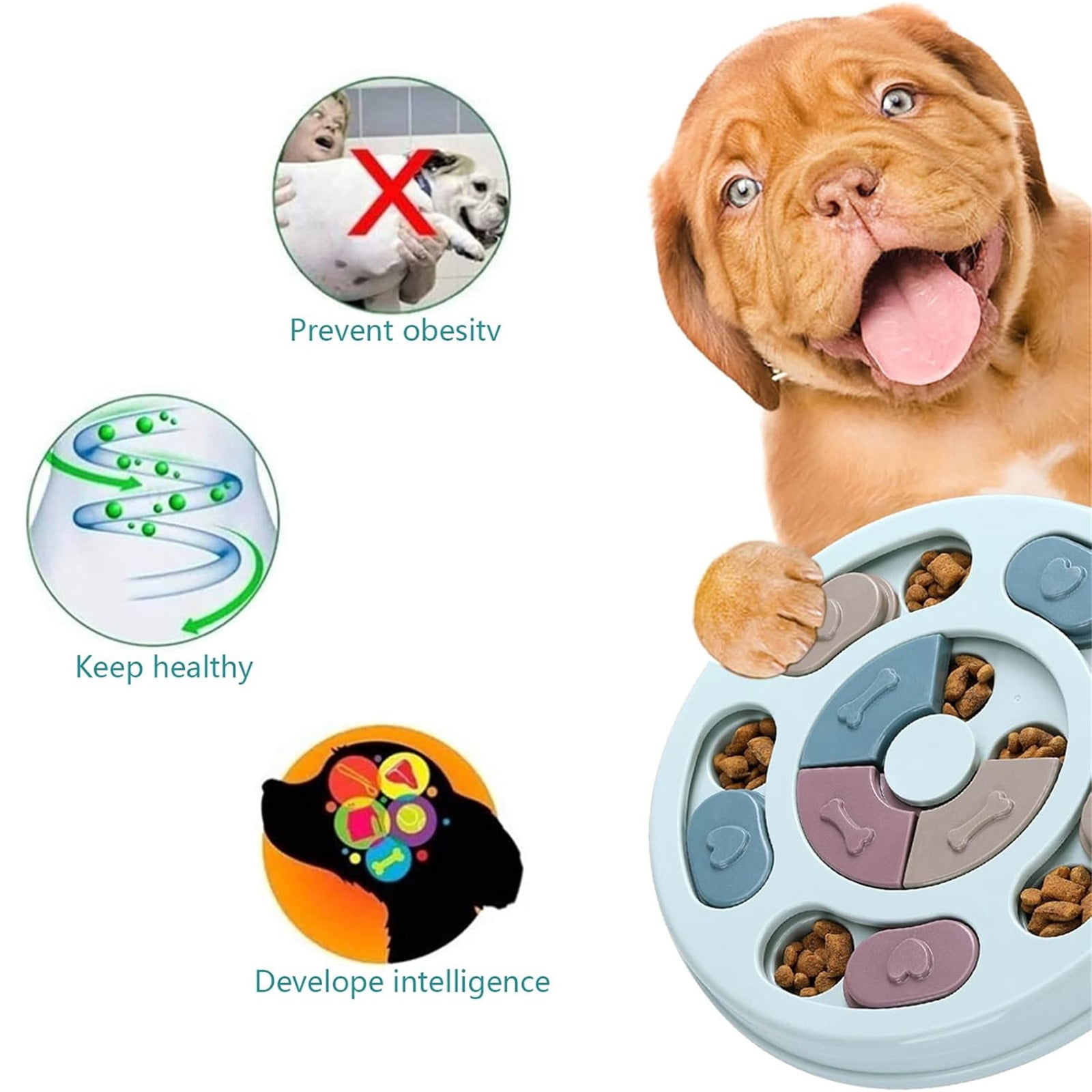 LGCASL Dog Brain-Boosting Food Feeder (Green), Dog Puzzles Dogs Foodes Puzzle Feeder Toys for Iq Training & Mental Enrichment Dog Puzzle Green - Image 7