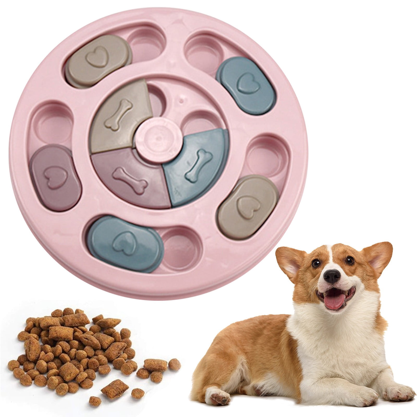 LGCASL Dog Brain-Boosting Food Feeder (Green), Dog Puzzles Dogs Foodes Puzzle Feeder Toys for Iq Training & Mental Enrichment Dog Puzzle, Green Pink - Image 2