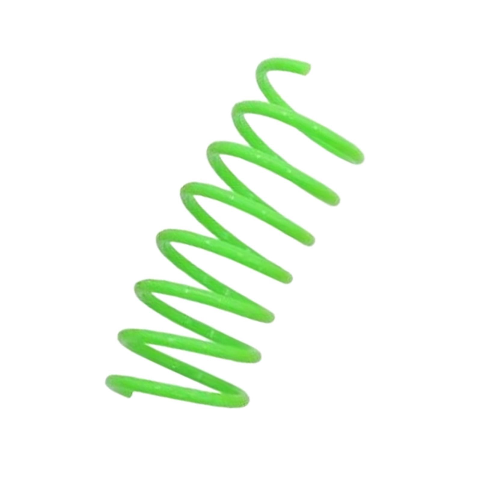 LGCASL Red Pet Cat Toy Spring Style Spring Toys Playful Coils for Plastic for Swatting Biting Hunting and Active Play Colorful, Red Green - Image 1