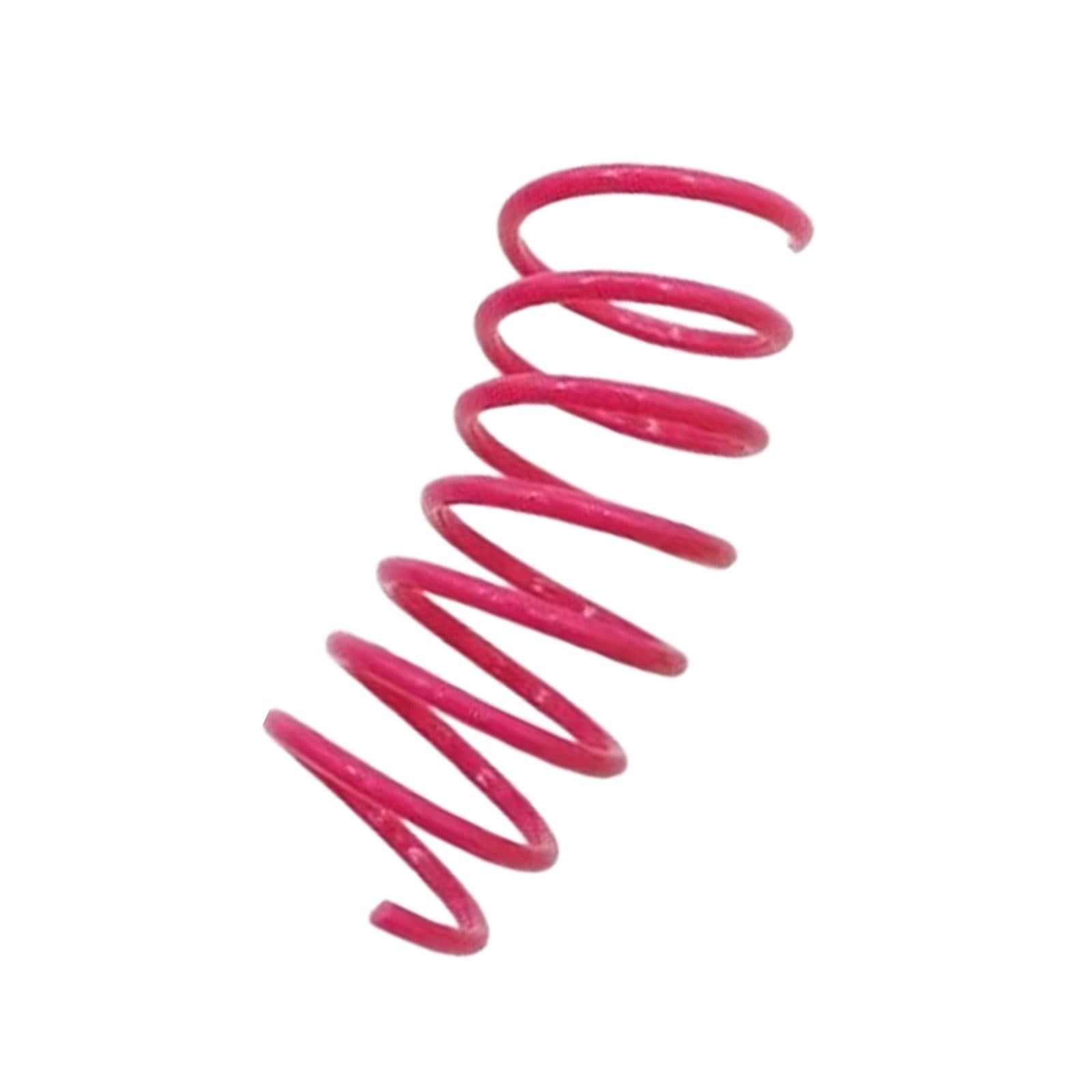 LGCASL Red Pet Cat Toy Spring Style Spring Toys Playful Coils for Plastic for Swatting Biting Hunting and Active Play Colorful Red - Image 1