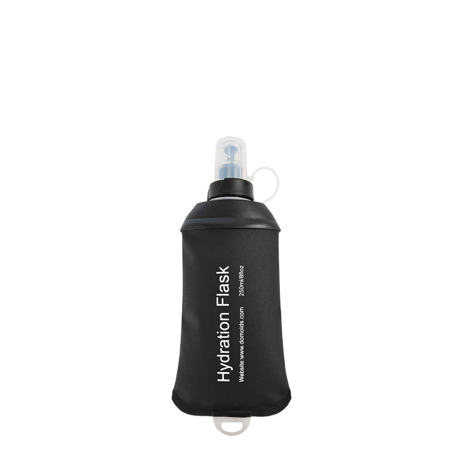 150ml Soft Flask,Light Tpu Foldable Soft Water Bottle Leak Proof Hydration Flask,Soft Water Bottle Running for Running Hiking Cycling Camping Portable Travel Sports Water Bag Easy to Carry L(500ml) Black - Image 1