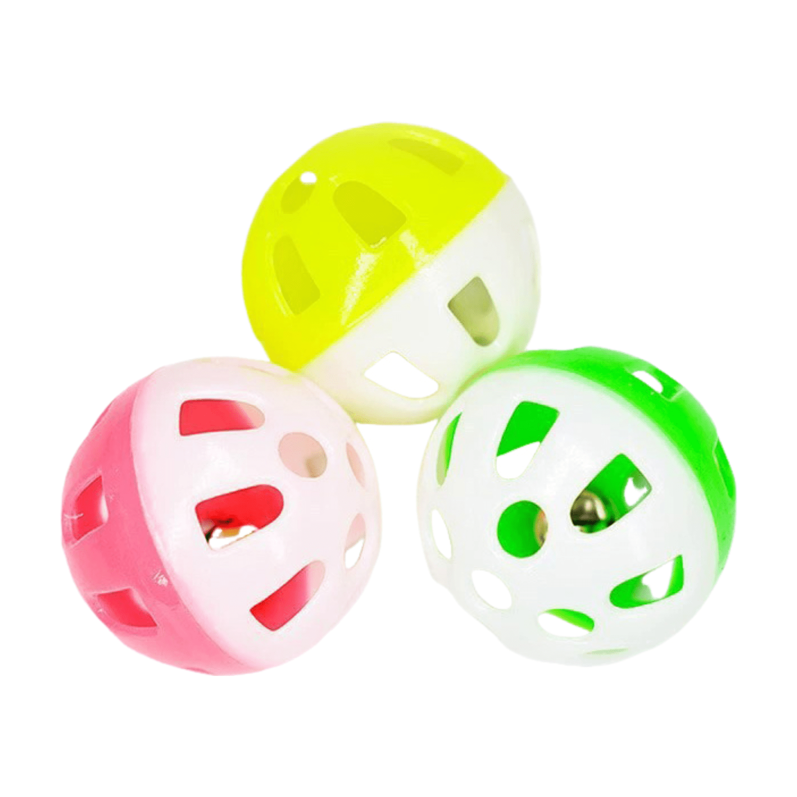 LGCASL Pet Ball Toys Random Color, Pet Toy Parrot Bell Gnawing Hi Stuffy Bird Toy Anti and Stuffy Grinding Bell (Random Color, 1Pc) 1pc Random color - Image 1