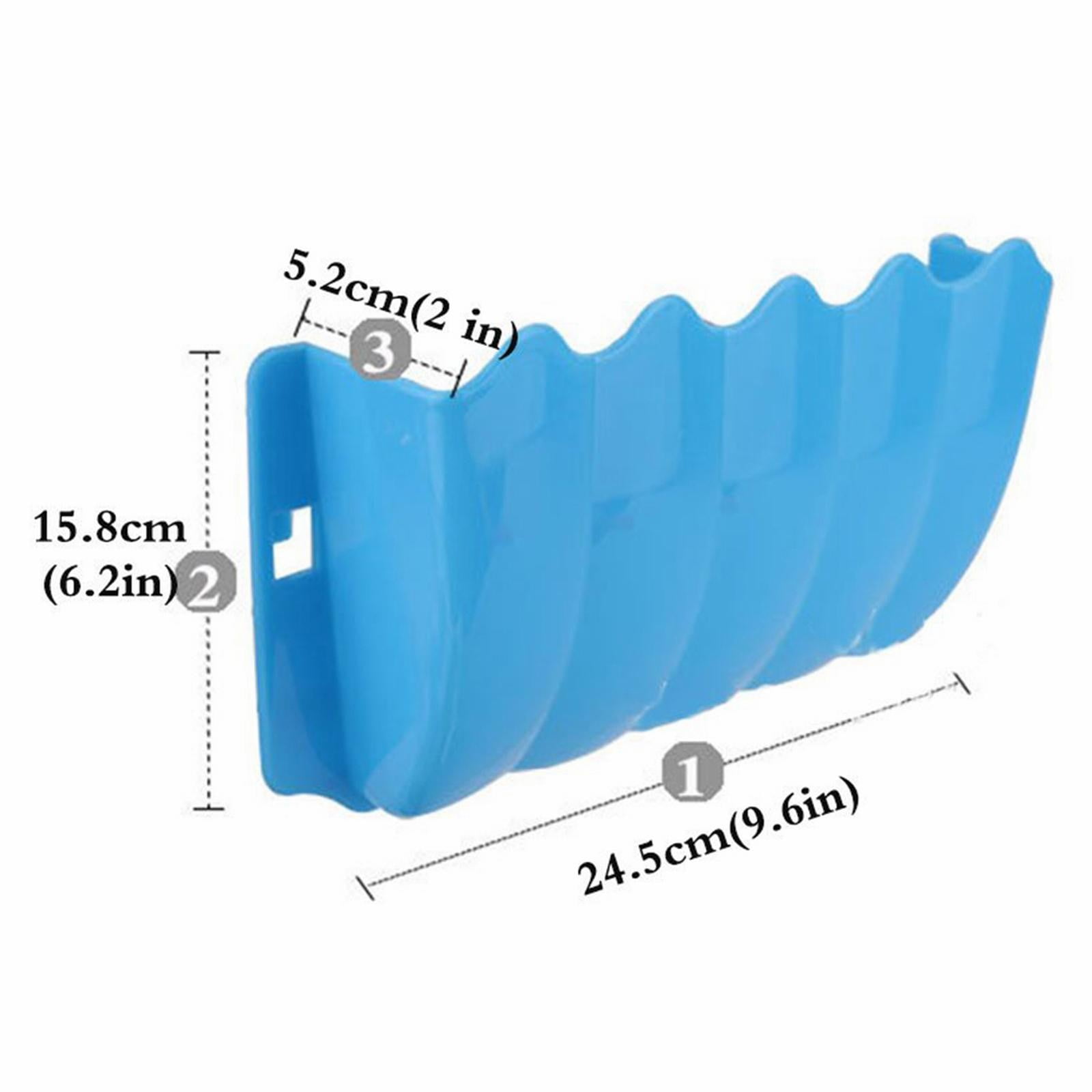 LGCASL Hanging Hay Dispenser for Pet Rabbits, Rabbit Feeder Small Animal Hay Bowl Hay Holder Large Capacity Feeder for Bunny Pig Light Blue - Image 2