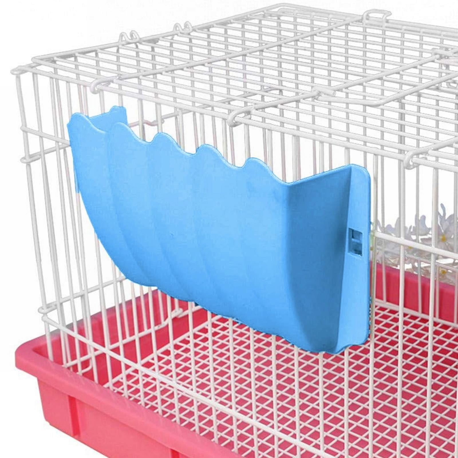 LGCASL Hanging Hay Dispenser for Pet Rabbits, Rabbit Feeder Small Animal Hay Bowl Hay Holder Large Capacity Feeder for Bunny Pig Light Blue - Image 3