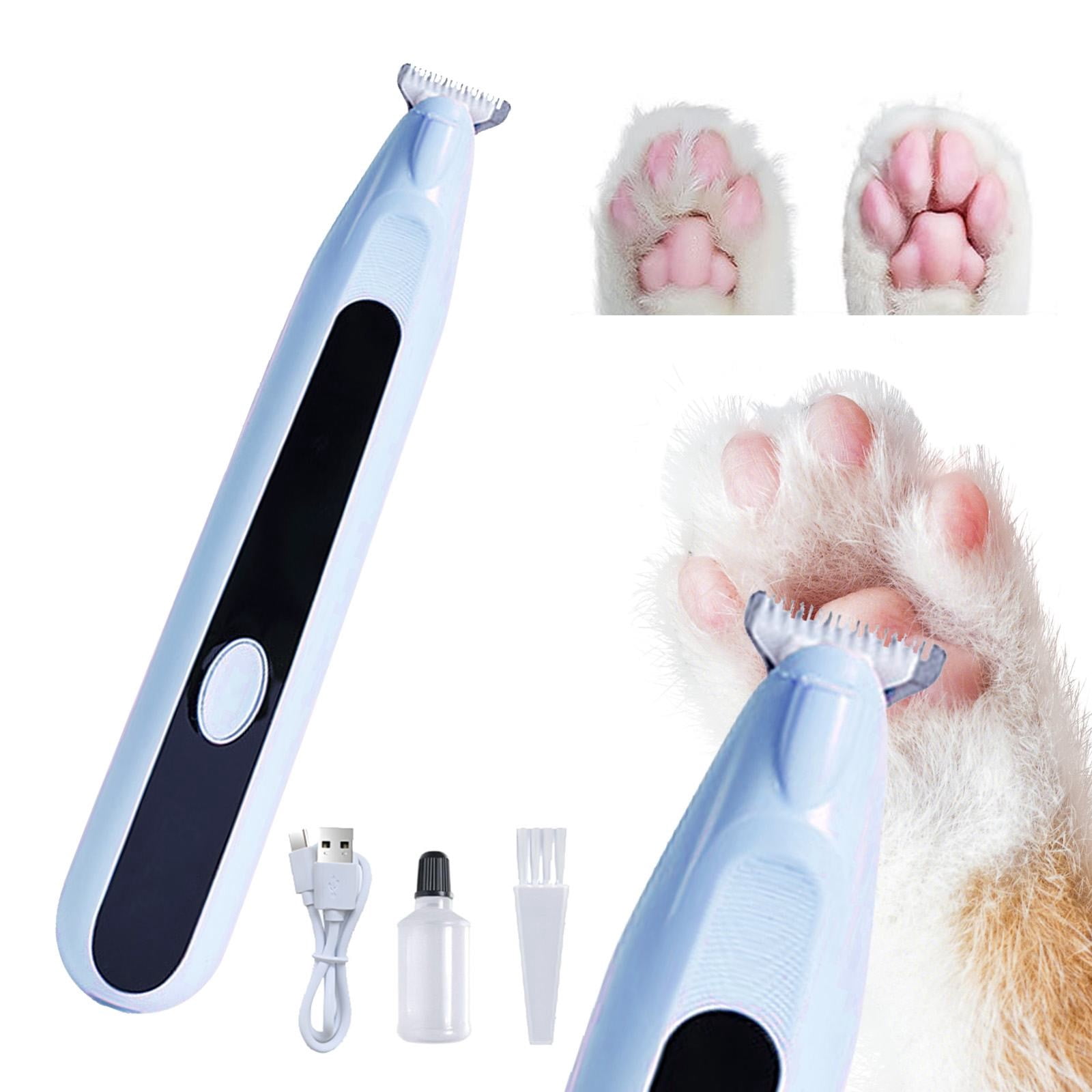 LGCASL Pet Grooming Kit, Small to Medium-Sized Pet Grooming Tools Dog Trimmer Pet Precision Trimmer for Cordless Dog Clipper Trimmer for Dogs Usb Rechargeable Noise Dog Grooming for Ears, White Blue - Image 2
