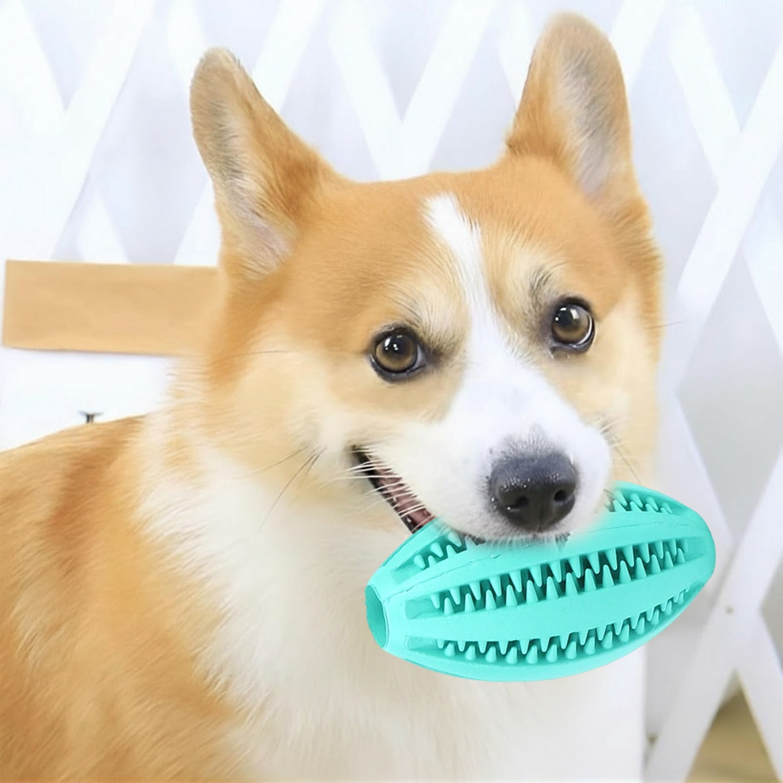 LGCASL Pet Toy Ball Dog Puzzle Toy 1 Pack Interactive Dog Toys for Dispensing Puppy Toys for Teething Puppy for Teeth/Slow Feeder/Iq Training/Playing, Yellow Light blue - Image 4