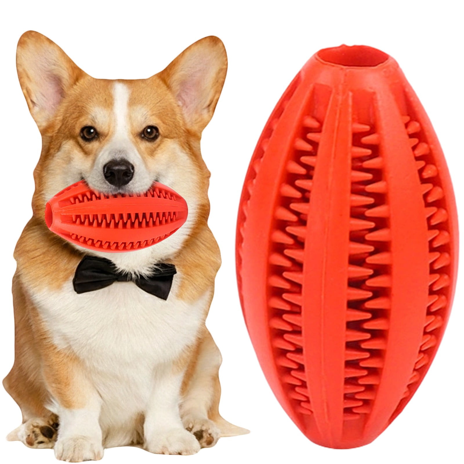 LGCASL Pet Toy Ball Dog Puzzle Toy 1 Pack Interactive Dog Toys for Dispensing Puppy Toys for Teething Puppy for Teeth/Slow Feeder/Iq Training/Playing, Yellow Red - Image 2