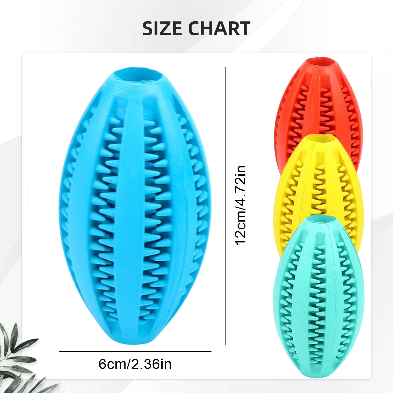 LGCASL Pet Toy Ball Dog Puzzle Toy 1 Pack Interactive Dog Toys for Dispensing Puppy Toys for Teething Puppy for Teeth/Slow Feeder/Iq Training/Playing, Yellow Red - Image 3