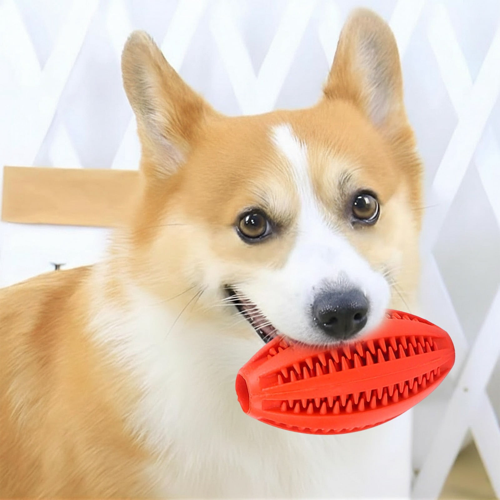 LGCASL Pet Toy Ball Dog Puzzle Toy 1 Pack Interactive Dog Toys for Dispensing Puppy Toys for Teething Puppy for Teeth/Slow Feeder/Iq Training/Playing, Yellow Red - Image 5