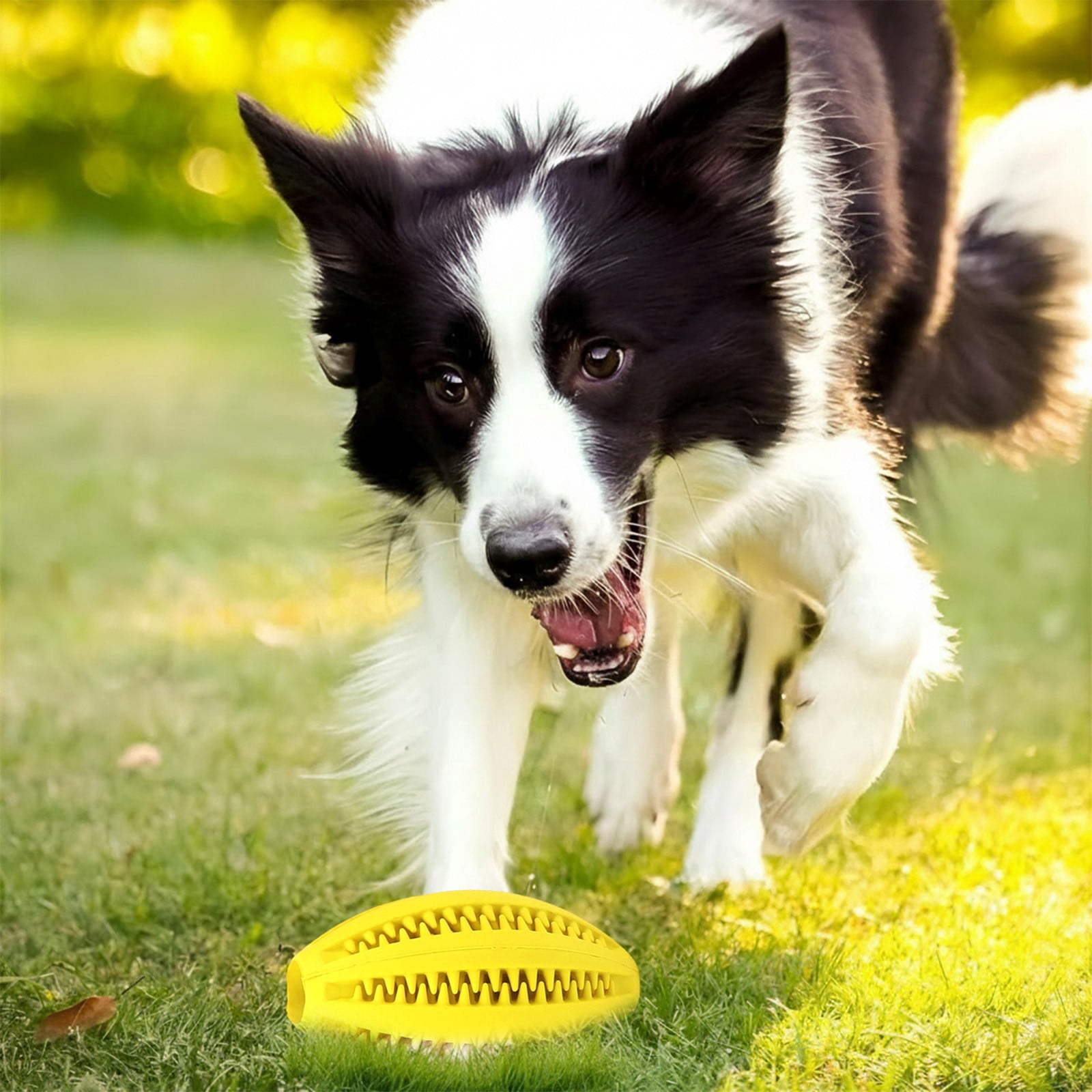 LGCASL Pet Toy Ball Dog Puzzle Toy 1 Pack Interactive Dog Toys for Dispensing Puppy Toys for Teething Puppy for Teeth/Slow Feeder/Iq Training/Playing Yellow - Image 4