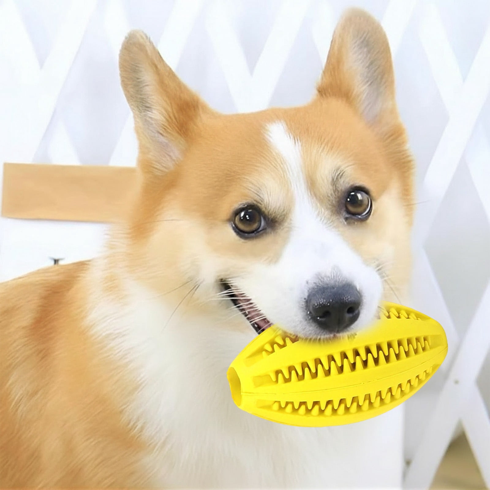 LGCASL Pet Toy Ball Dog Puzzle Toy 1 Pack Interactive Dog Toys for Dispensing Puppy Toys for Teething Puppy for Teeth/Slow Feeder/Iq Training/Playing Yellow - Image 5