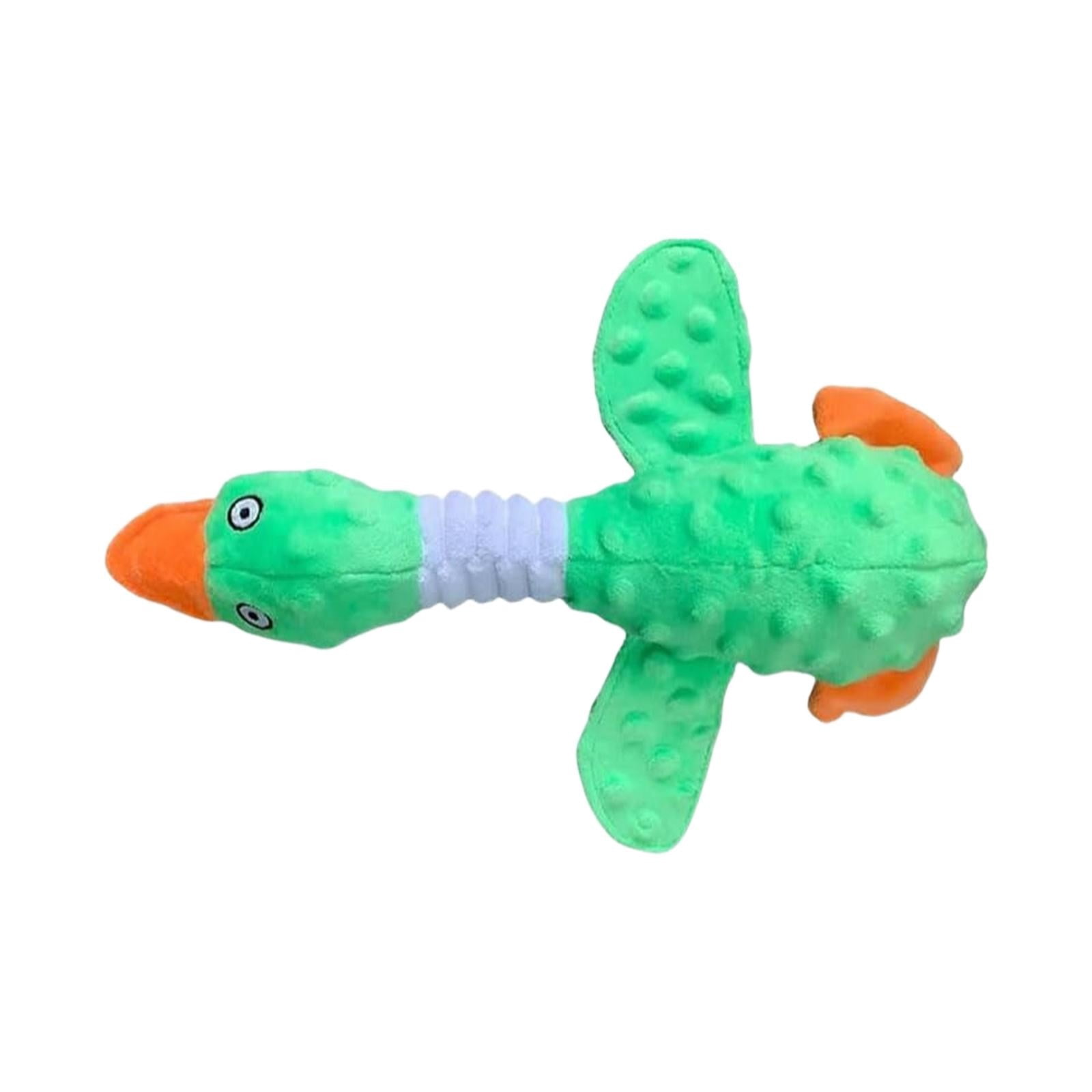 LGCASL Pink Duck Chew Toy Dog Toys for Aggressive Chewers 2026 New Dog Toys Calming Toy for Dogs Indestructible Toy with in Squeaker for Boredom Yellow Dog Plush for Dogs, Pink Green - Image 1