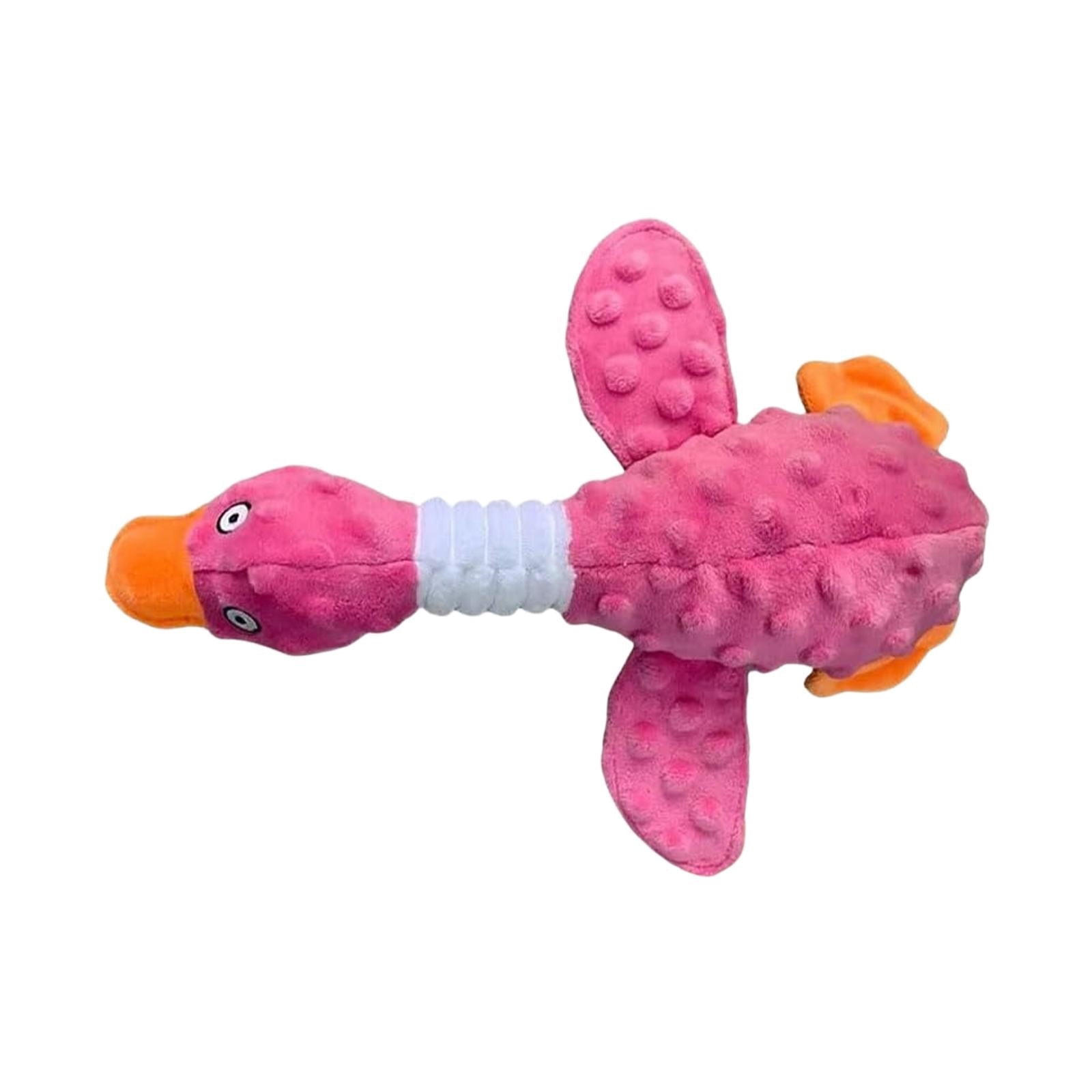 LGCASL Pink Duck Chew Toy Dog Toys for Aggressive Chewers 2026 New Dog Toys Calming Toy for Dogs Indestructible Toy with in Squeaker for Boredom Yellow Dog Plush for Dogs Pink - Image 1