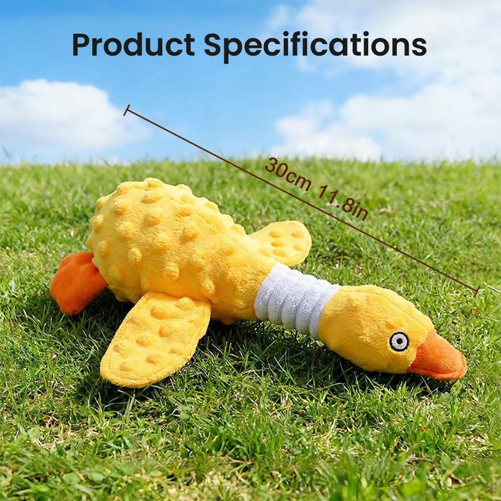 LGCASL Pink Duck Chew Toy Dog Toys for Aggressive Chewers 2026 New Dog Toys Calming Toy for Dogs Indestructible Toy with in Squeaker for Boredom Yellow Dog Plush for Dogs Pink - Image 3