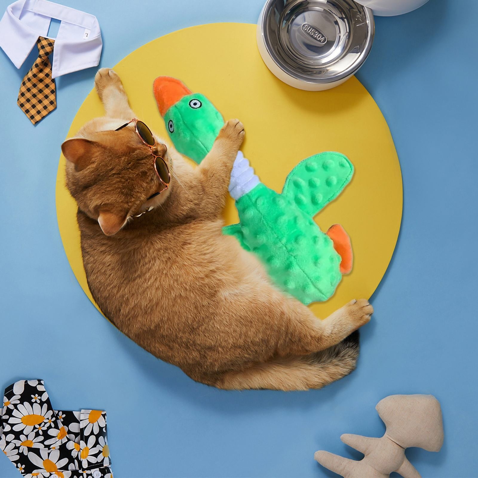 LGCASL Pink Duck Chew Toy Dog Toys for Aggressive Chewers 2026 New Dog Toys Calming Toy for Dogs Indestructible Toy with in Squeaker for Boredom Yellow Dog Plush for Dogs Pink - Image 7