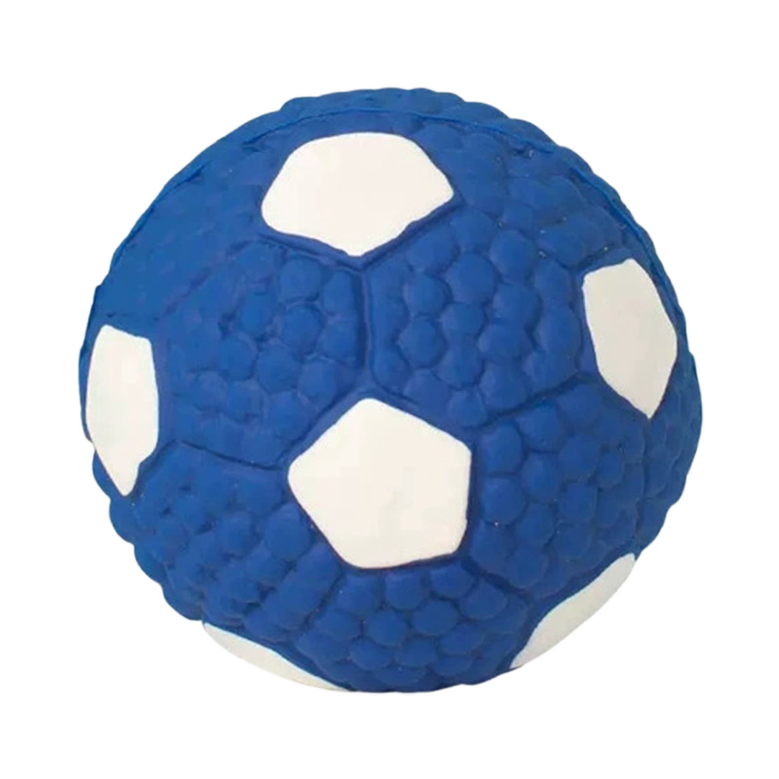 LGCASL Soccer Ball Chew Toy Dog Toy Squeak Rubber Fun Suitable for Large and Medium Sized Dogs Dog Toy Squeak Rubber Fun Suitable for Large and Medium Sized Dogs (Blue, L) S Blue - Image 1