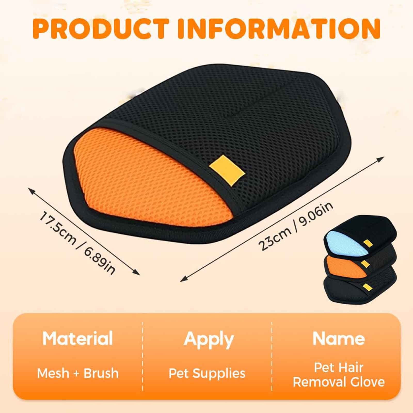 Pet Static Electricity Hair Removal Gloves Pet Remover 2026 New Electrostatic Pet Removal Gloves for Dogs Thickened Brush Reusable Washable Pet Remover Glove Tool for Furniture Couch Car, Blue Black - Image 3