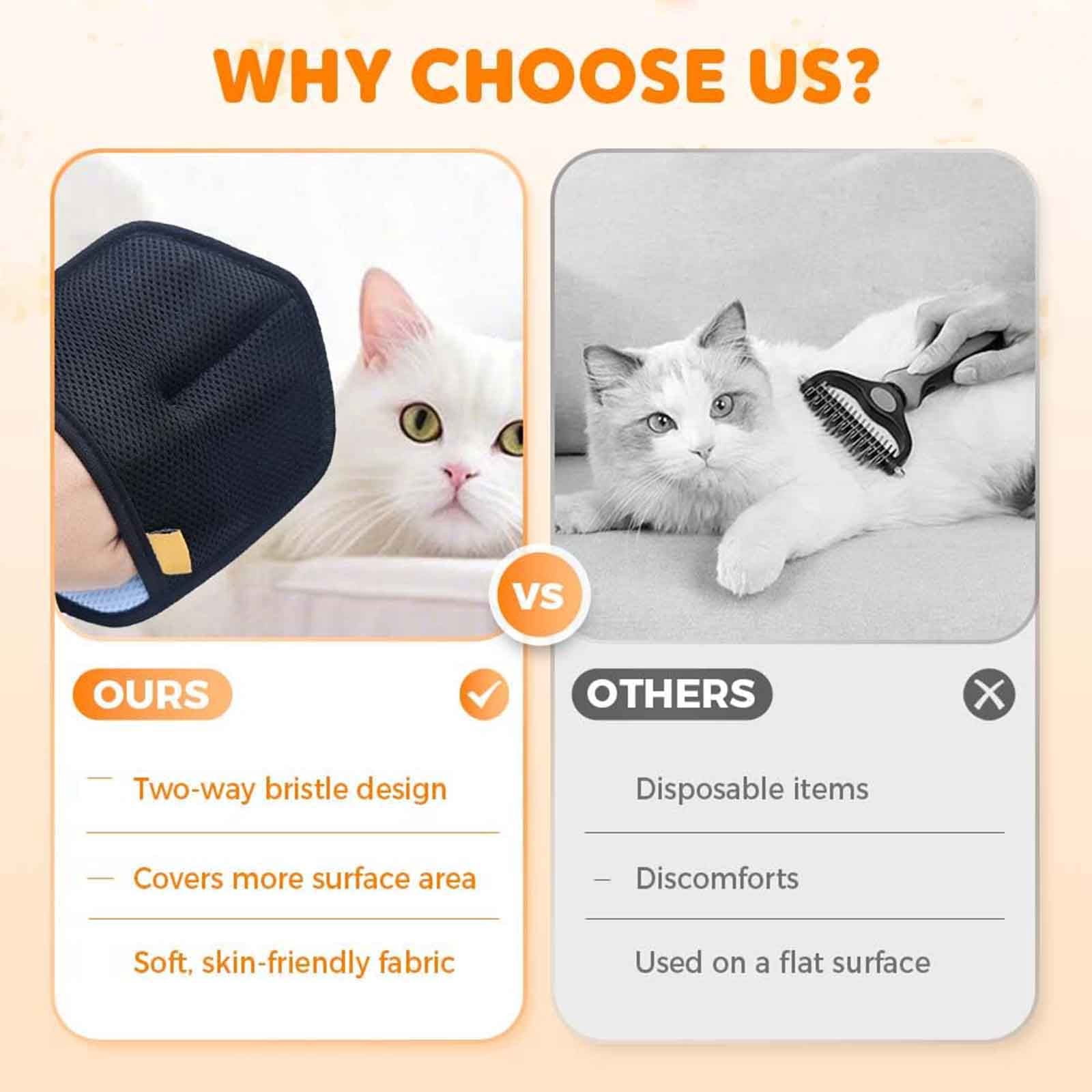 Pet Static Electricity Hair Removal Gloves Pet Remover 2026 New Electrostatic Pet Removal Gloves for Dogs Thickened Brush Reusable Washable Pet Remover Glove Tool for Furniture Couch Car, Blue Black - Image 4