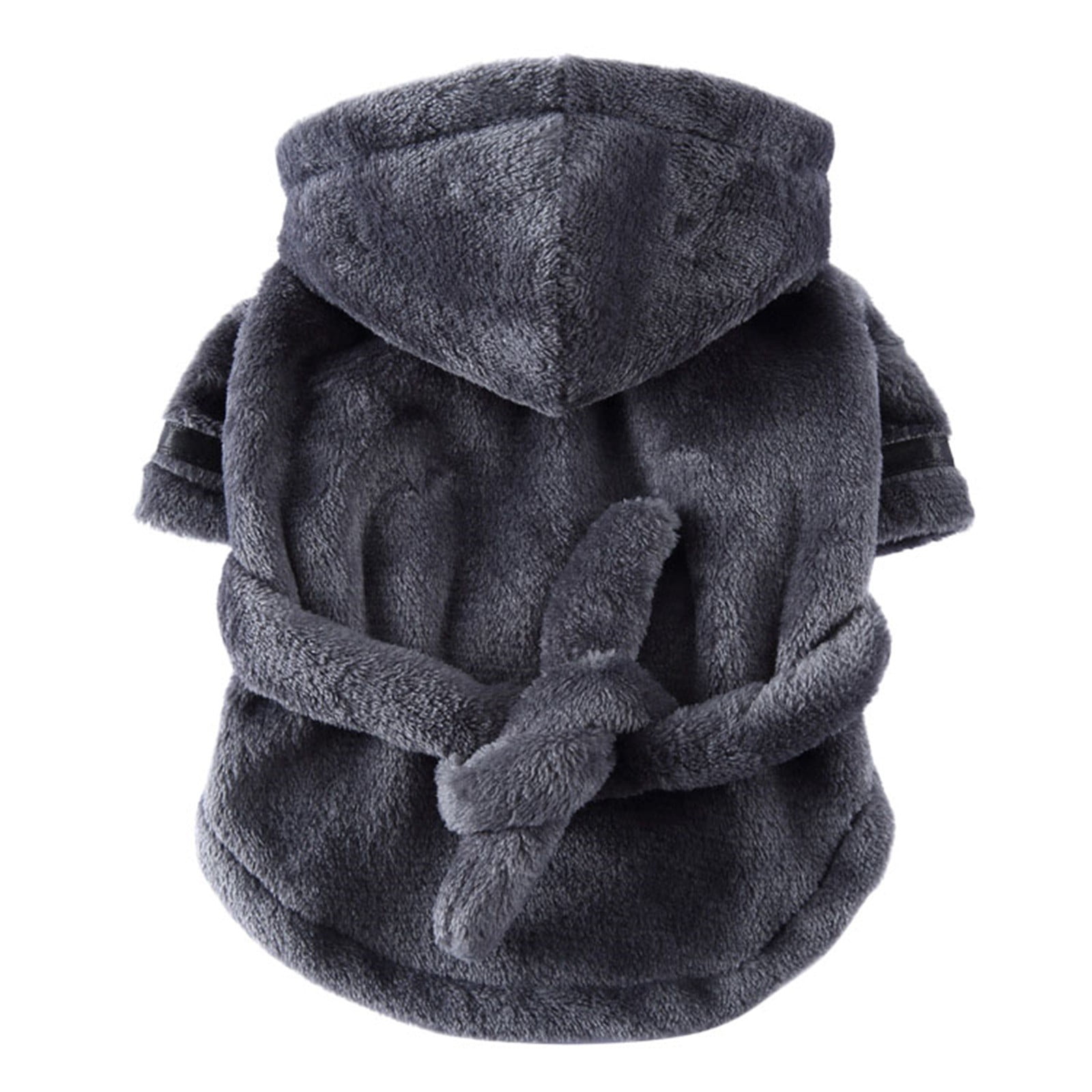 LGCASL Pet Bathrobes, Pajamas Clearance! Dog Cat Bathrobe Pet Clothes Hotel Bath Towel Pet Bathrobe Nightgown Pajamas (Army Green, L) S Grey - Image 3