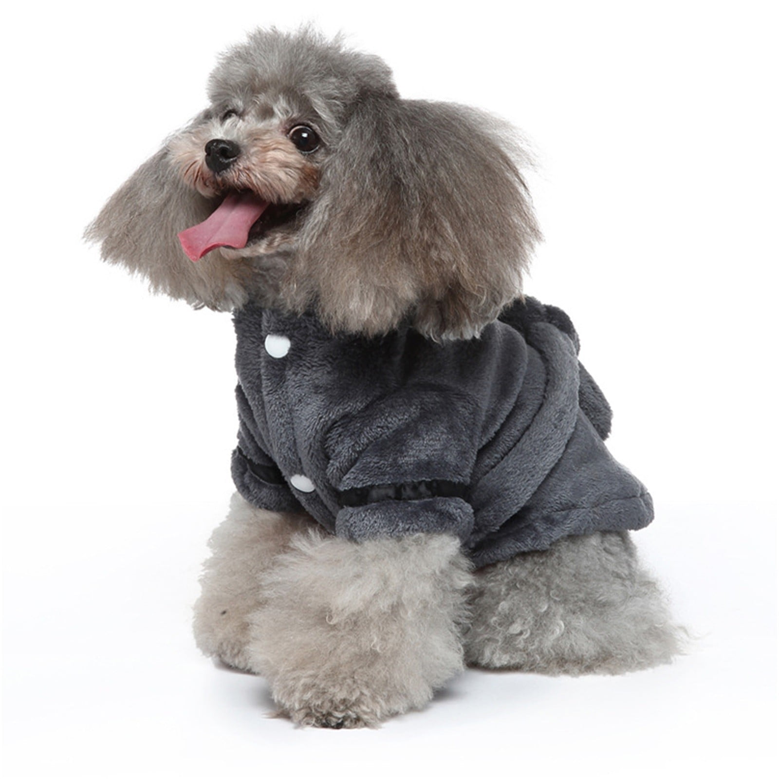 LGCASL Pet Bathrobes, Pajamas Clearance! Dog Cat Bathrobe Pet Clothes Hotel Bath Towel Pet Bathrobe Nightgown Pajamas (Army Green, L) M Grey - Image 4
