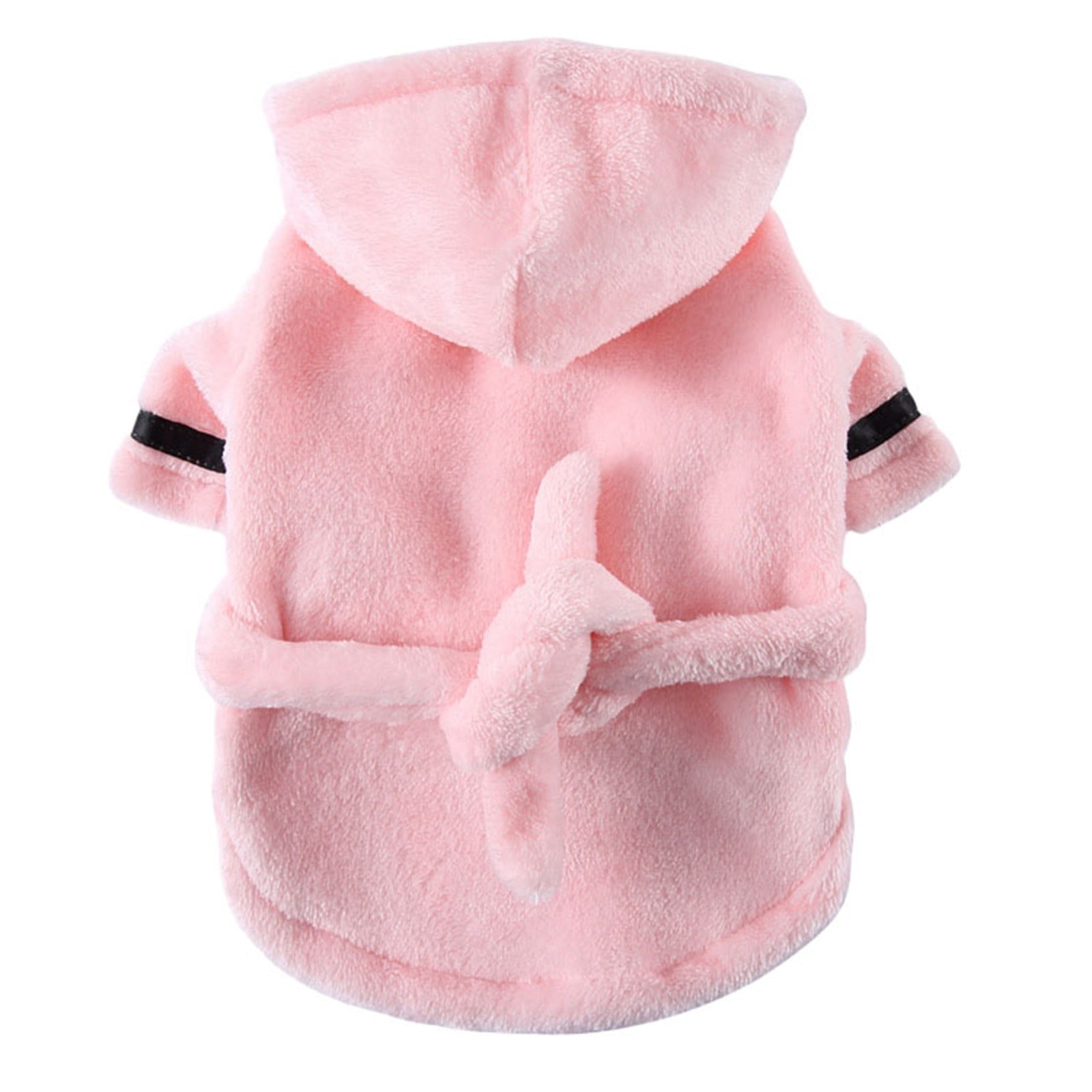 LGCASL Pet Bathrobes, Pajamas Clearance! Dog Cat Bathrobe Pet Clothes Hotel Bath Towel Pet Bathrobe Nightgown Pajamas (Army Green, L) XL Pink - Image 3