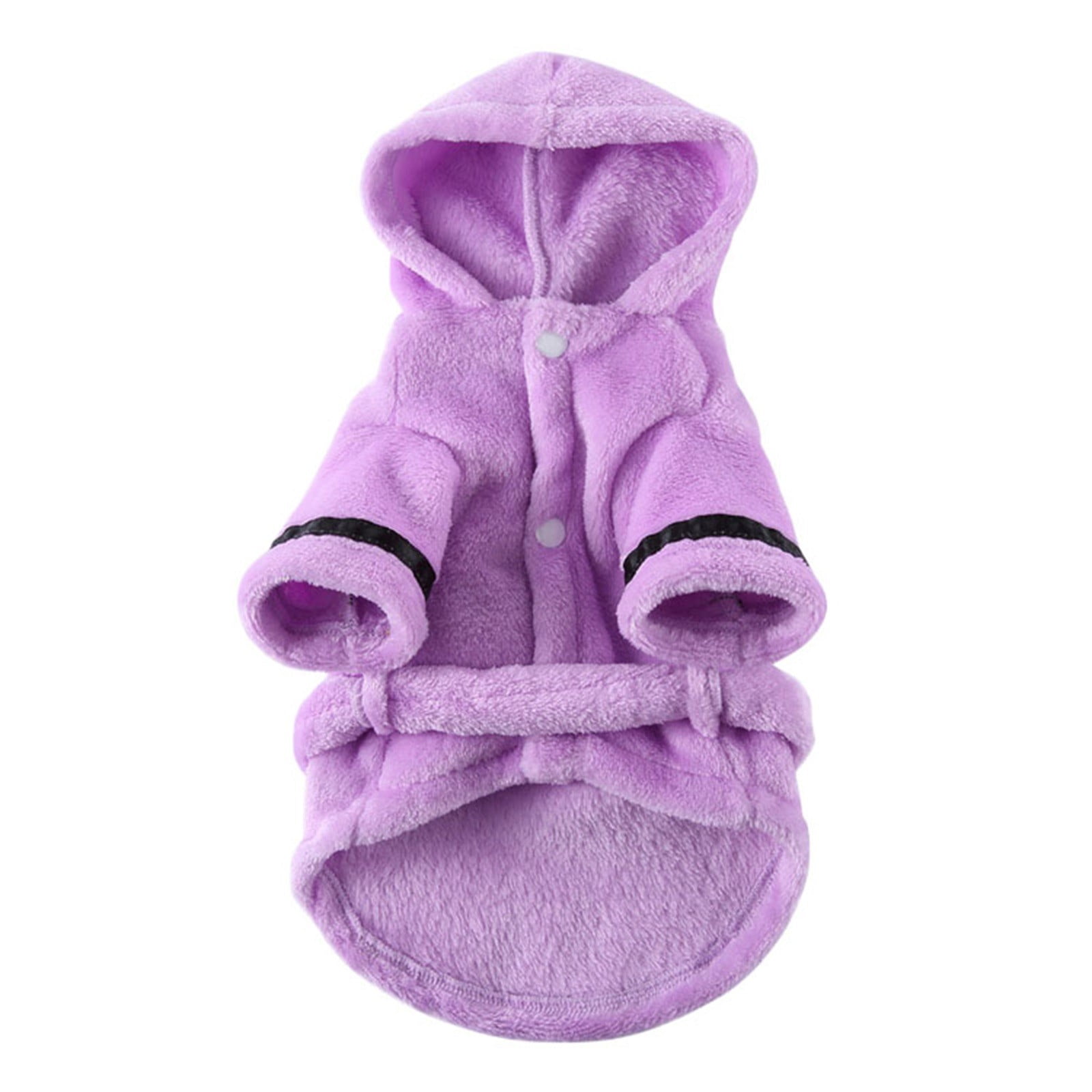 LGCASL Pet Bathrobes, Pajamas Clearance! Dog Cat Bathrobe Pet Clothes Hotel Bath Towel Pet Bathrobe Nightgown Pajamas (Army Green, L) M Purple - Image 3